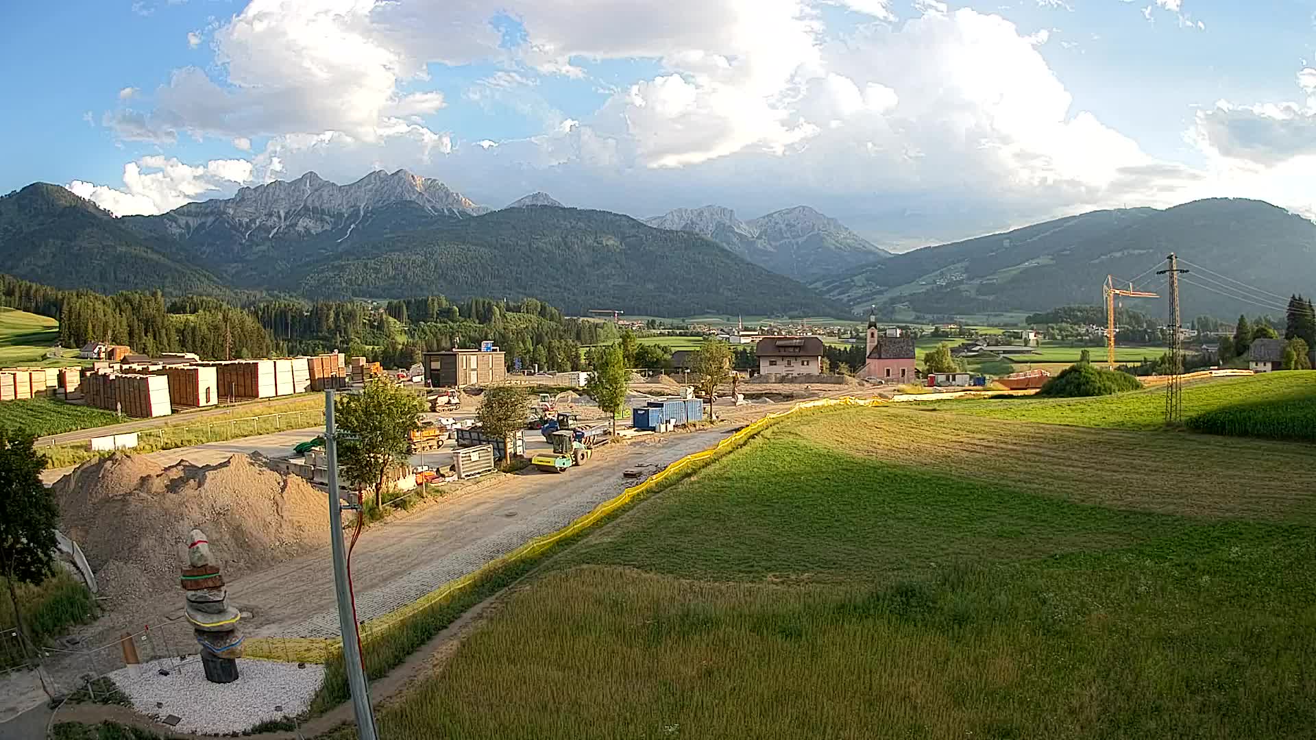 Webcam Rasun / Plan de Corones – Vista live dalla Valle di Anterselva