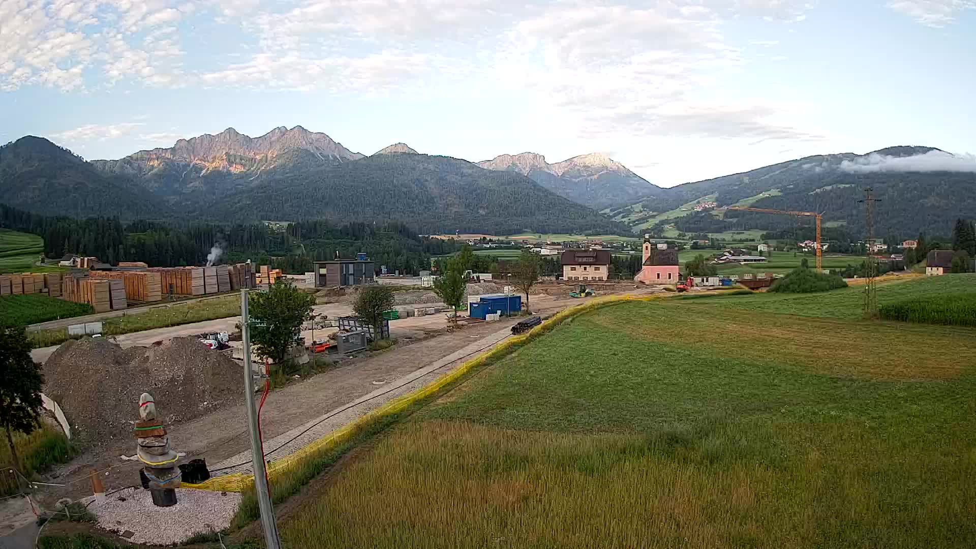 Webcam Rasun / Plan de Corones – Vista live dalla Valle di Anterselva