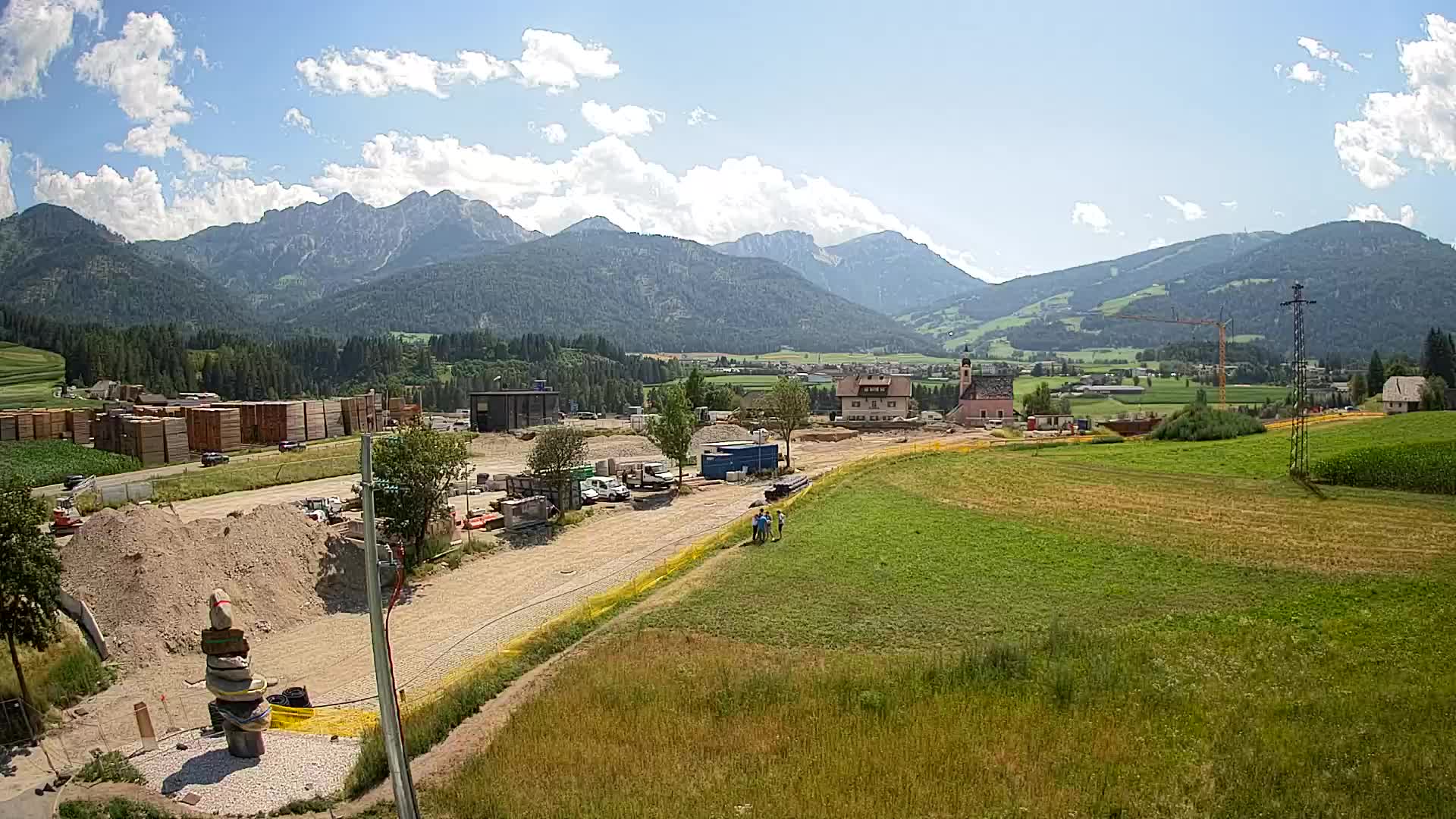 Webcam Rasun / Plan de Corones – Vista live dalla Valle di Anterselva
