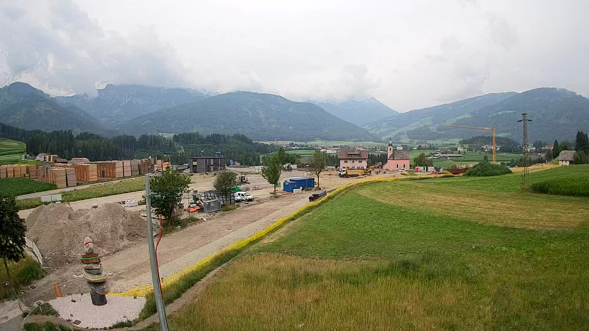 Webcam Rasun / Plan de Corones – Vista live dalla Valle di Anterselva