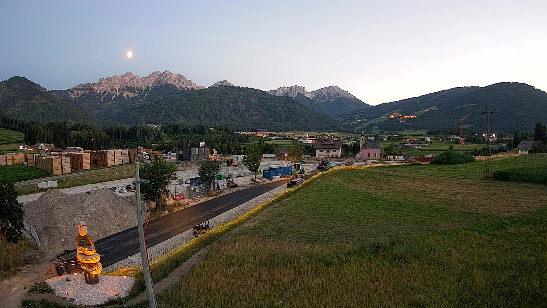 Webcam Rasun / Plan de Corones – Vista live dalla Valle di Anterselva