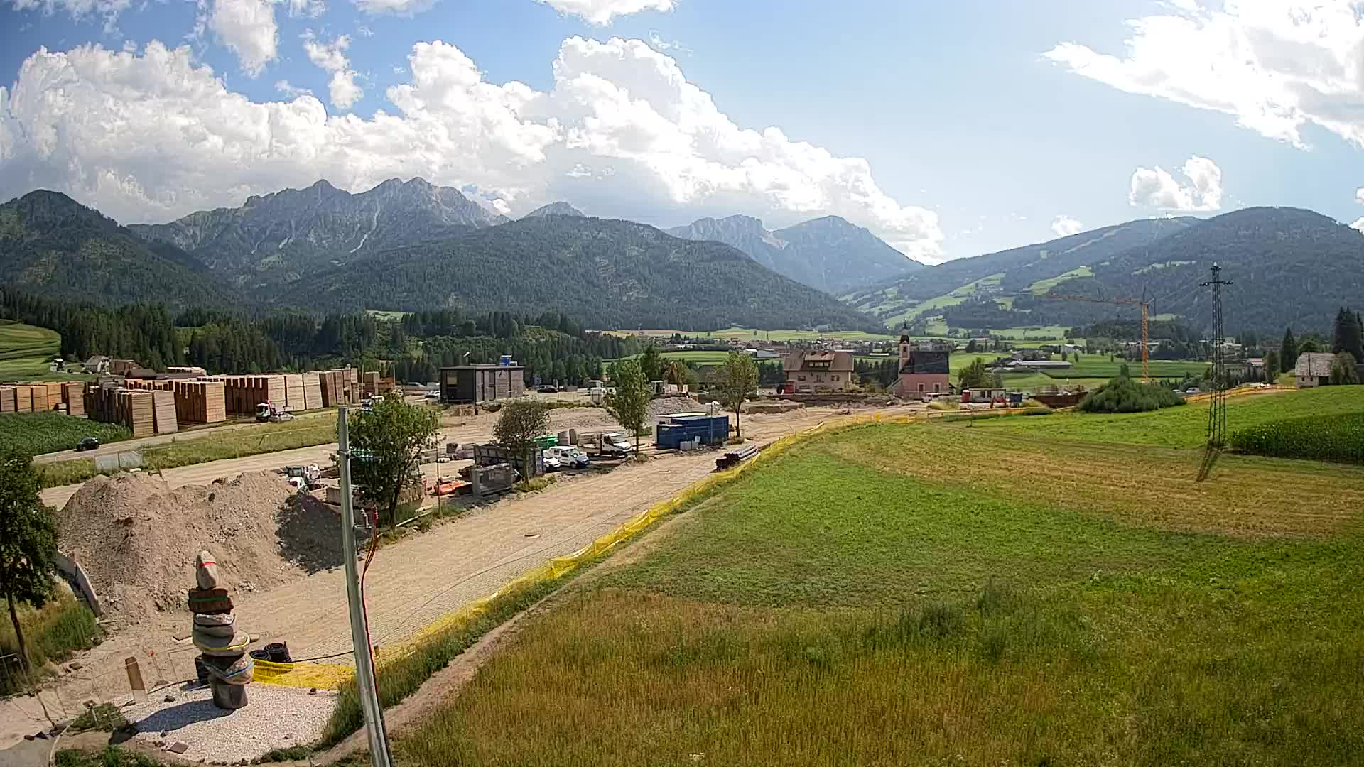 Webcam Rasun / Plan de Corones – Vista live dalla Valle di Anterselva