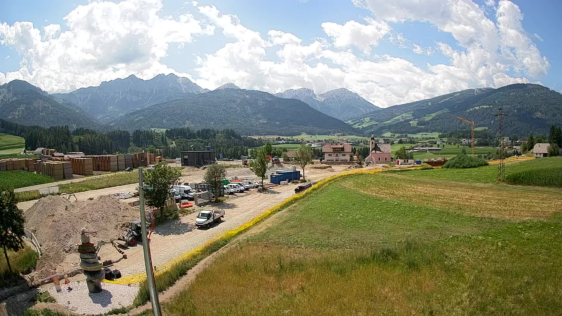 Webcam Rasun / Plan de Corones – Vista live dalla Valle di Anterselva