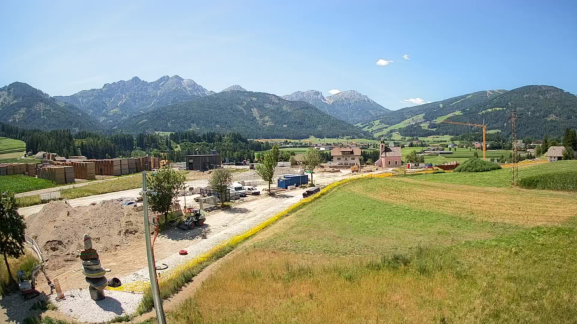 Webcam Rasun / Plan de Corones – Vista live dalla Valle di Anterselva