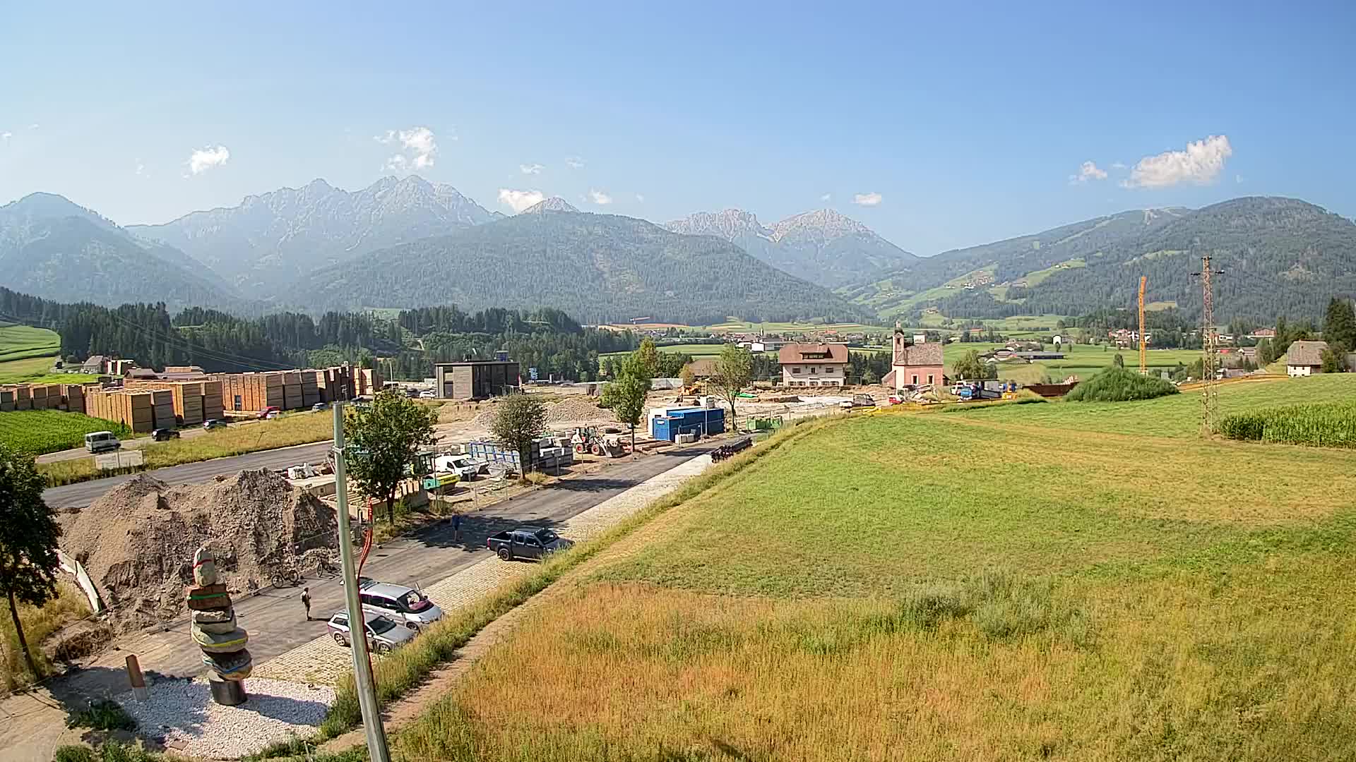 Webcam Rasun / Plan de Corones – Vista live dalla Valle di Anterselva