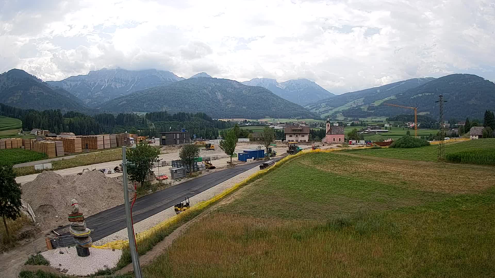 Webcam Rasun / Plan de Corones – Vista live dalla Valle di Anterselva