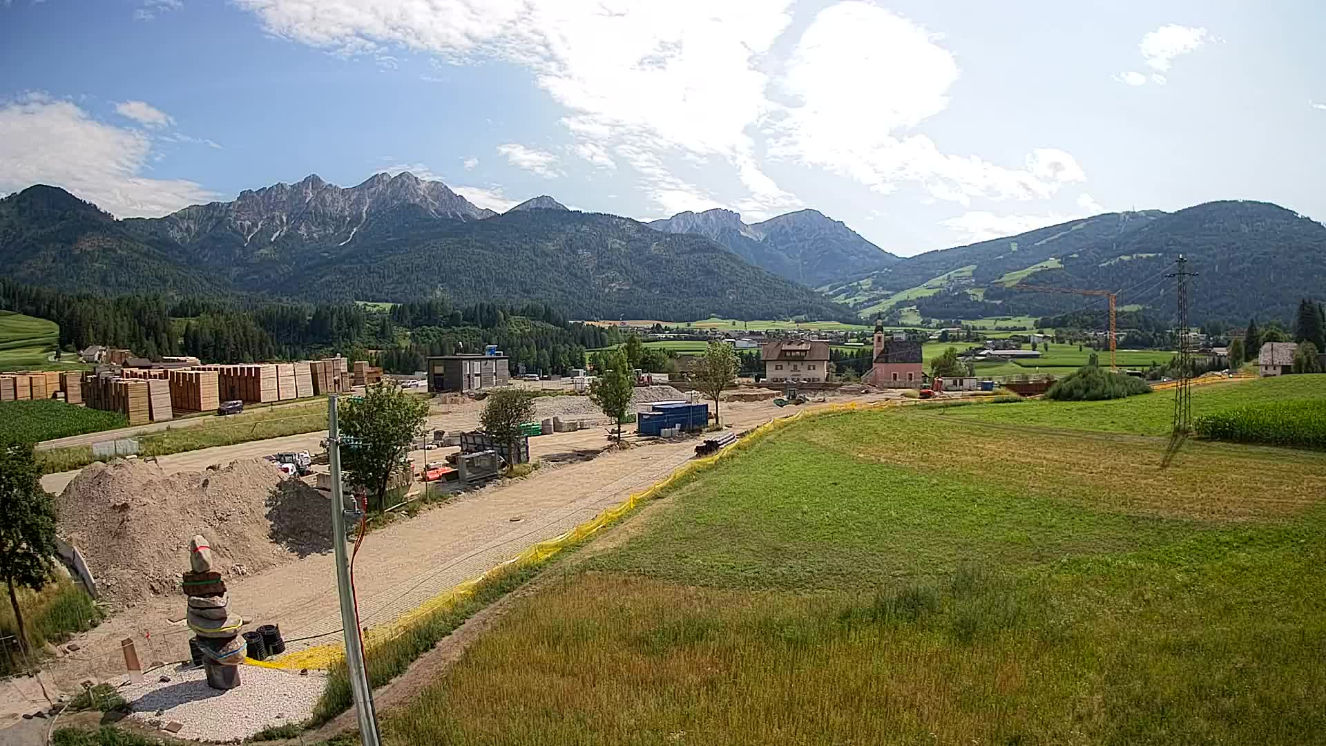 Webcam Rasun / Plan de Corones – Vista live dalla Valle di Anterselva