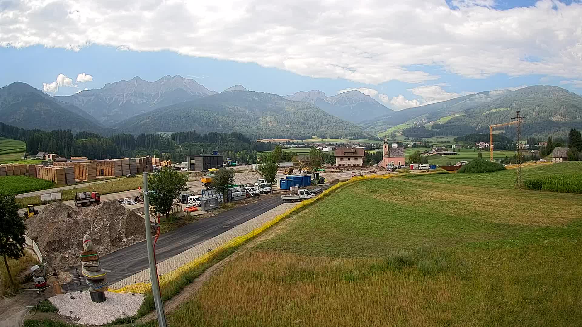 Webcam Rasun / Plan de Corones – Vista live dalla Valle di Anterselva