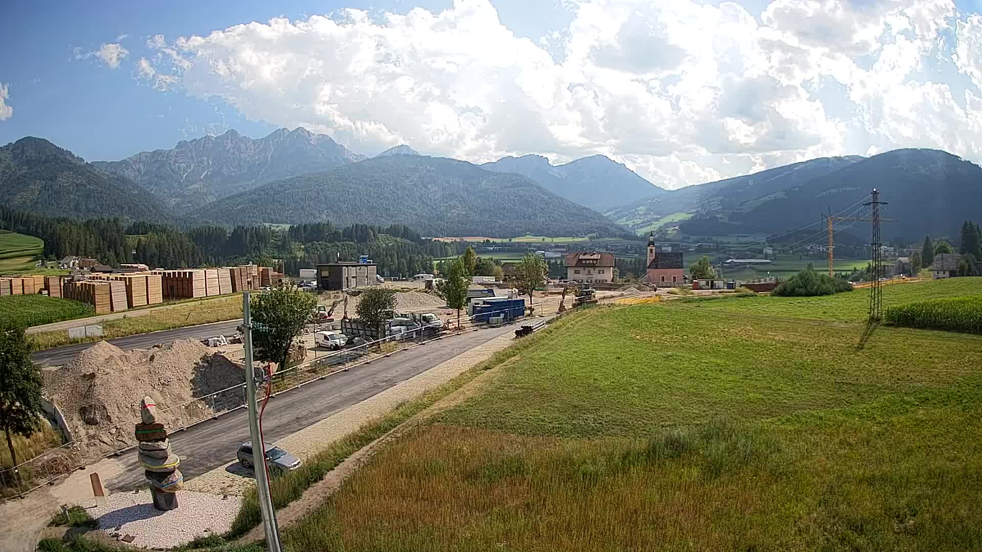 Webcam Rasun / Plan de Corones – Vista live dalla Valle di Anterselva