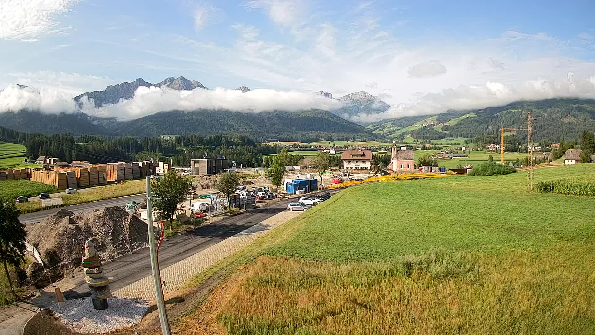 Webcam Rasun / Plan de Corones – Vista live dalla Valle di Anterselva