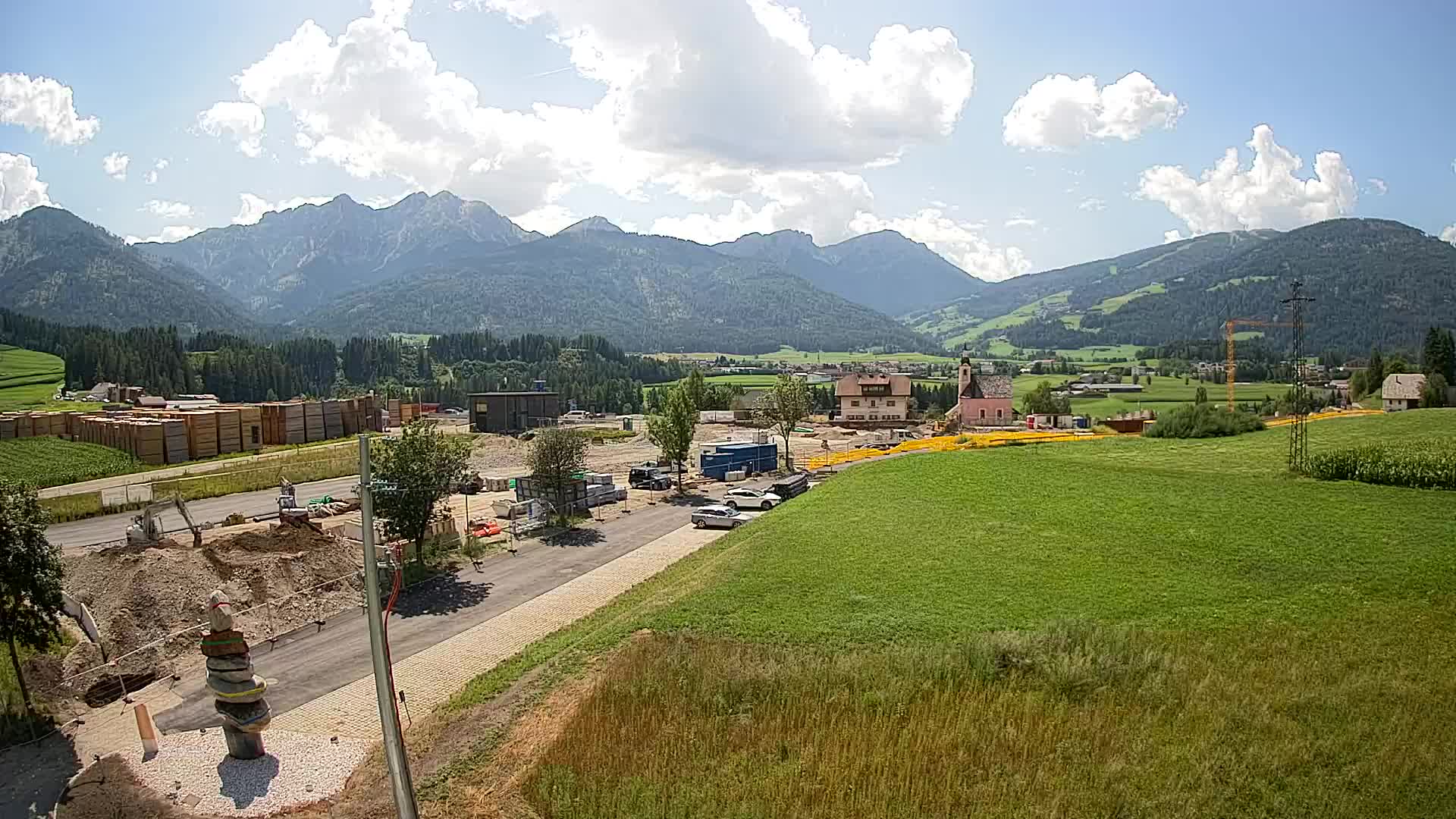 Webcam Rasun / Plan de Corones – Vista live dalla Valle di Anterselva