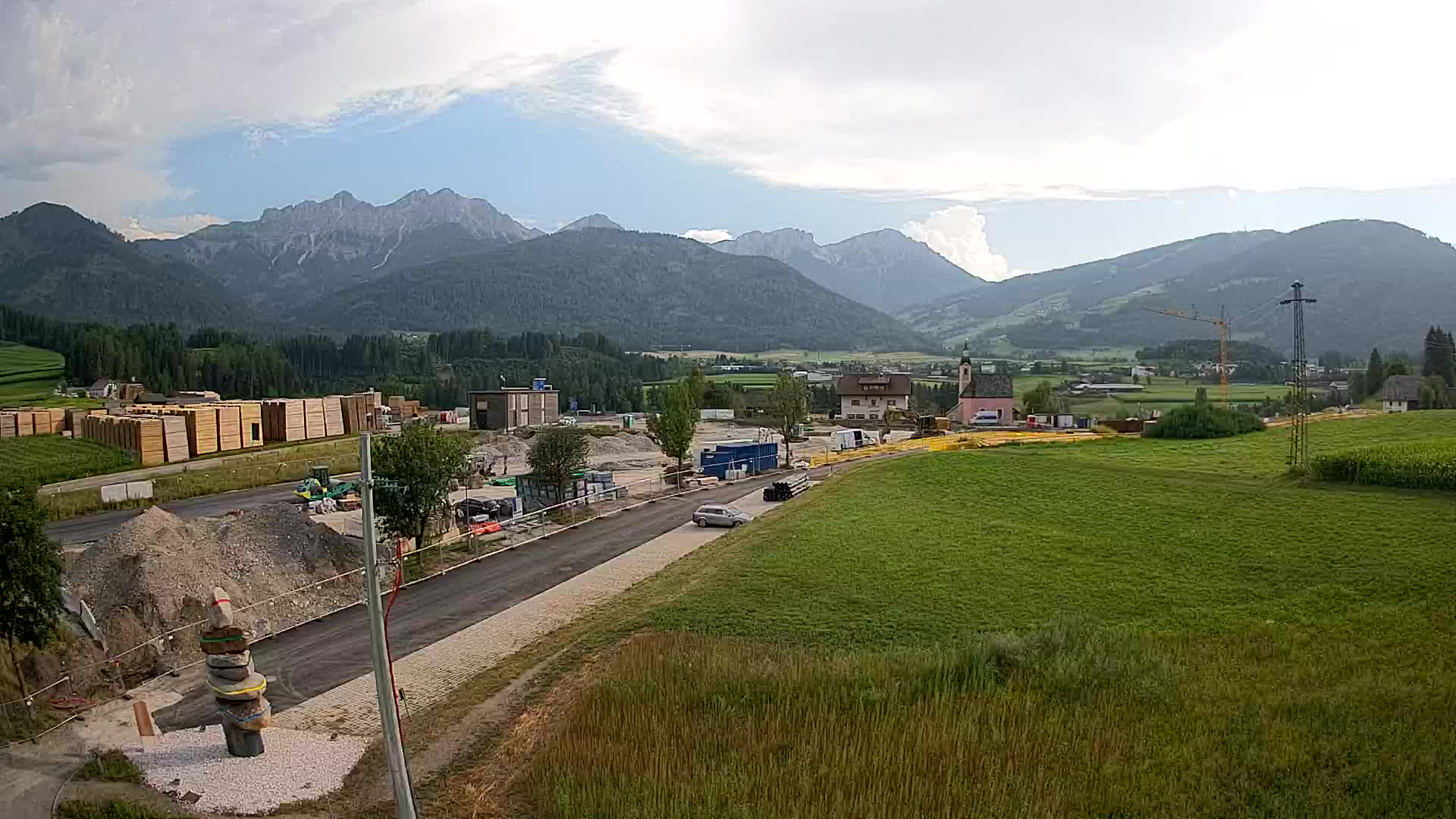 Webcam Rasun / Plan de Corones – Vista live dalla Valle di Anterselva