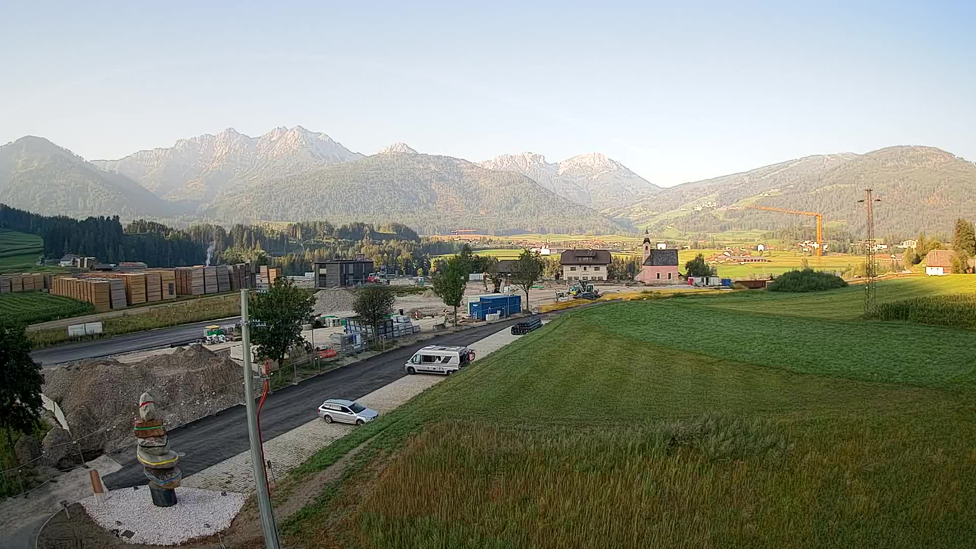 Webcam Rasun / Plan de Corones – Vista live dalla Valle di Anterselva