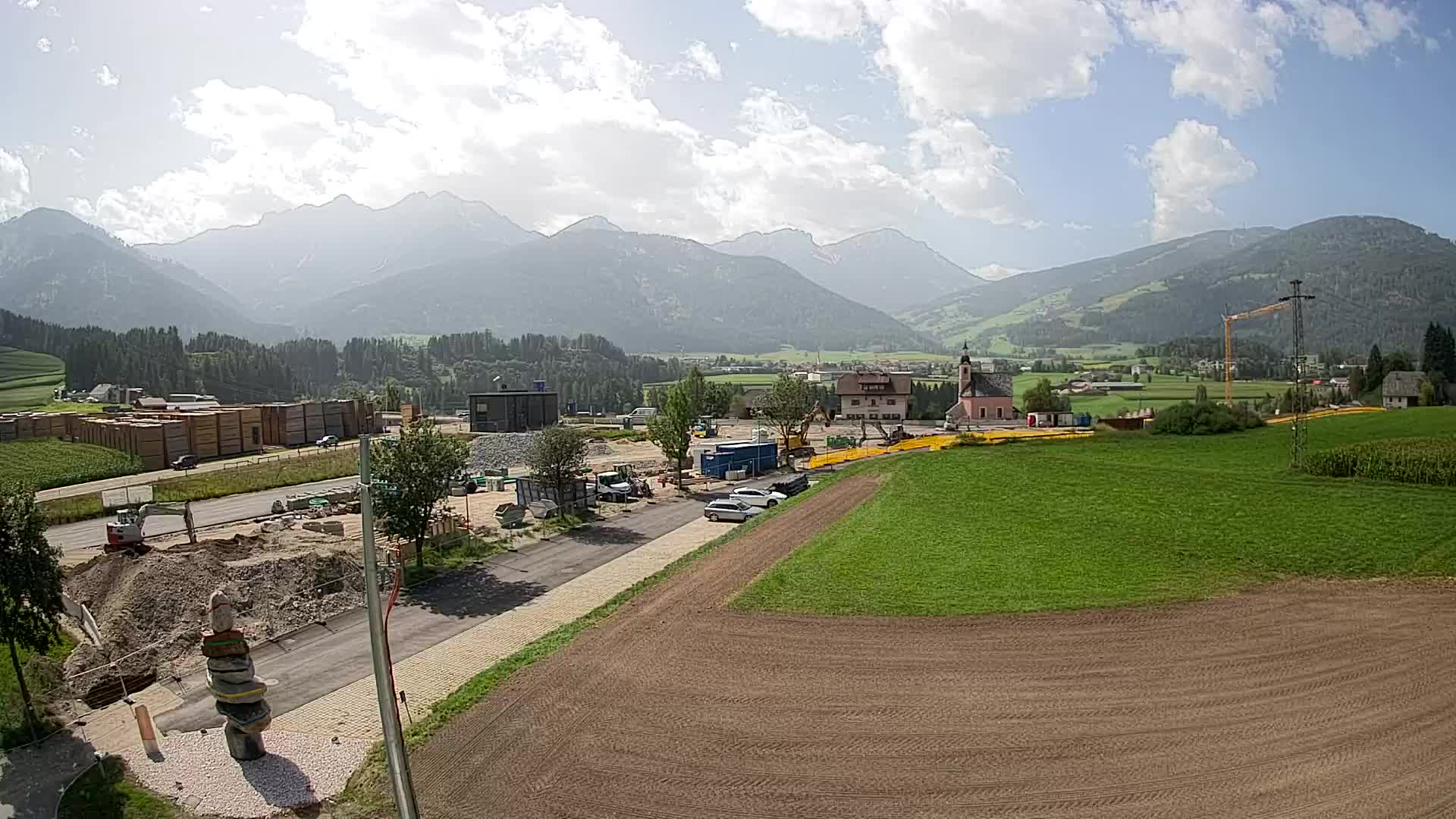 Webcam Rasun / Plan de Corones – Vista live dalla Valle di Anterselva