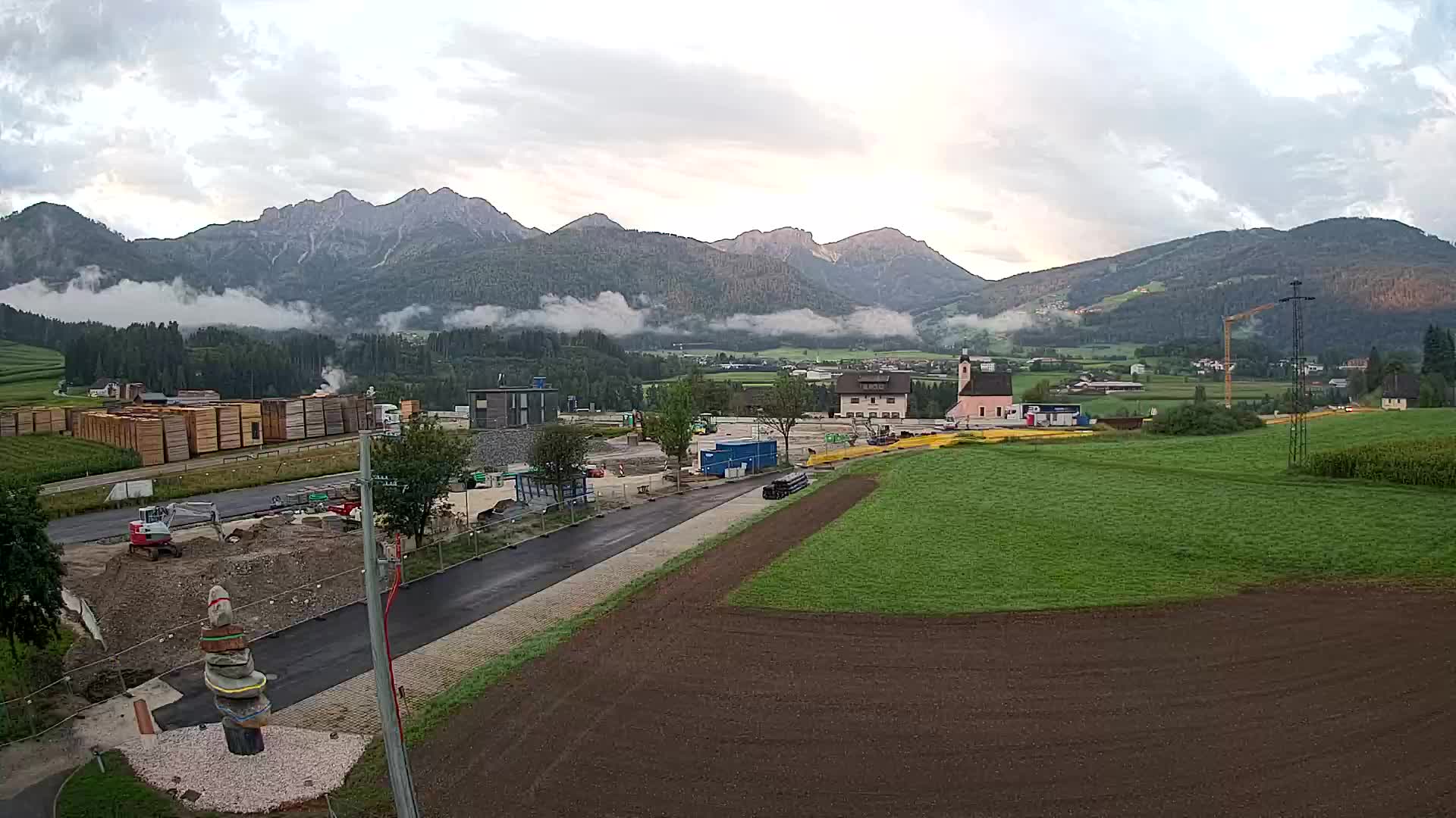 Webcam Rasun / Plan de Corones – Vista live dalla Valle di Anterselva