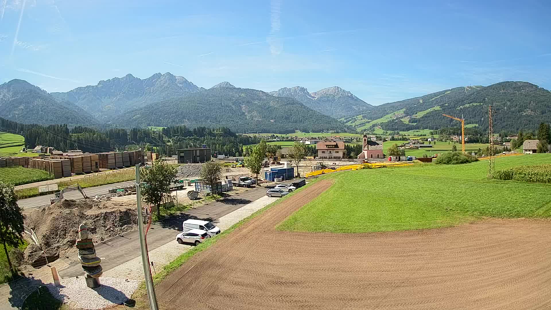 Webcam Rasun / Plan de Corones – Vista live dalla Valle di Anterselva