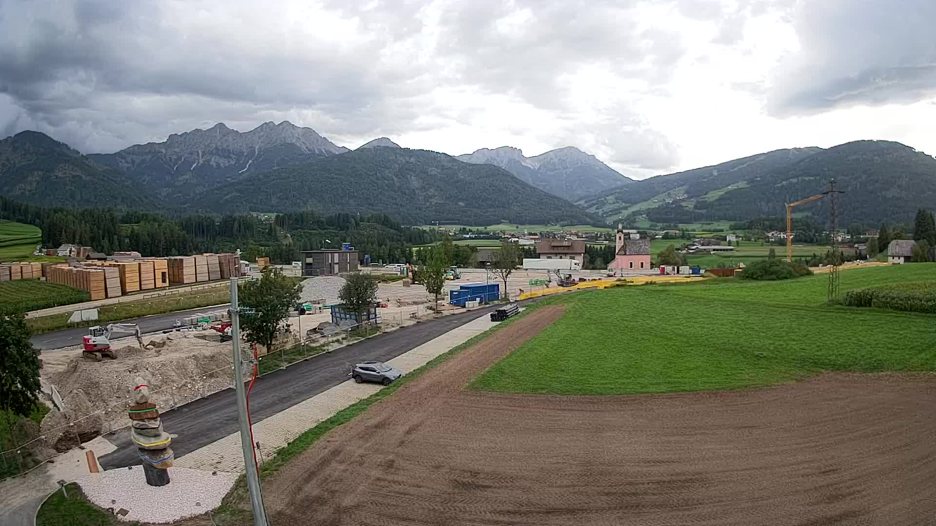 Webcam Rasun / Plan de Corones – Vista live dalla Valle di Anterselva