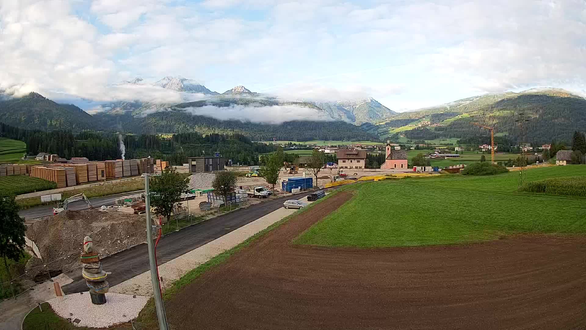 Webcam Rasun / Plan de Corones – Vista live dalla Valle di Anterselva