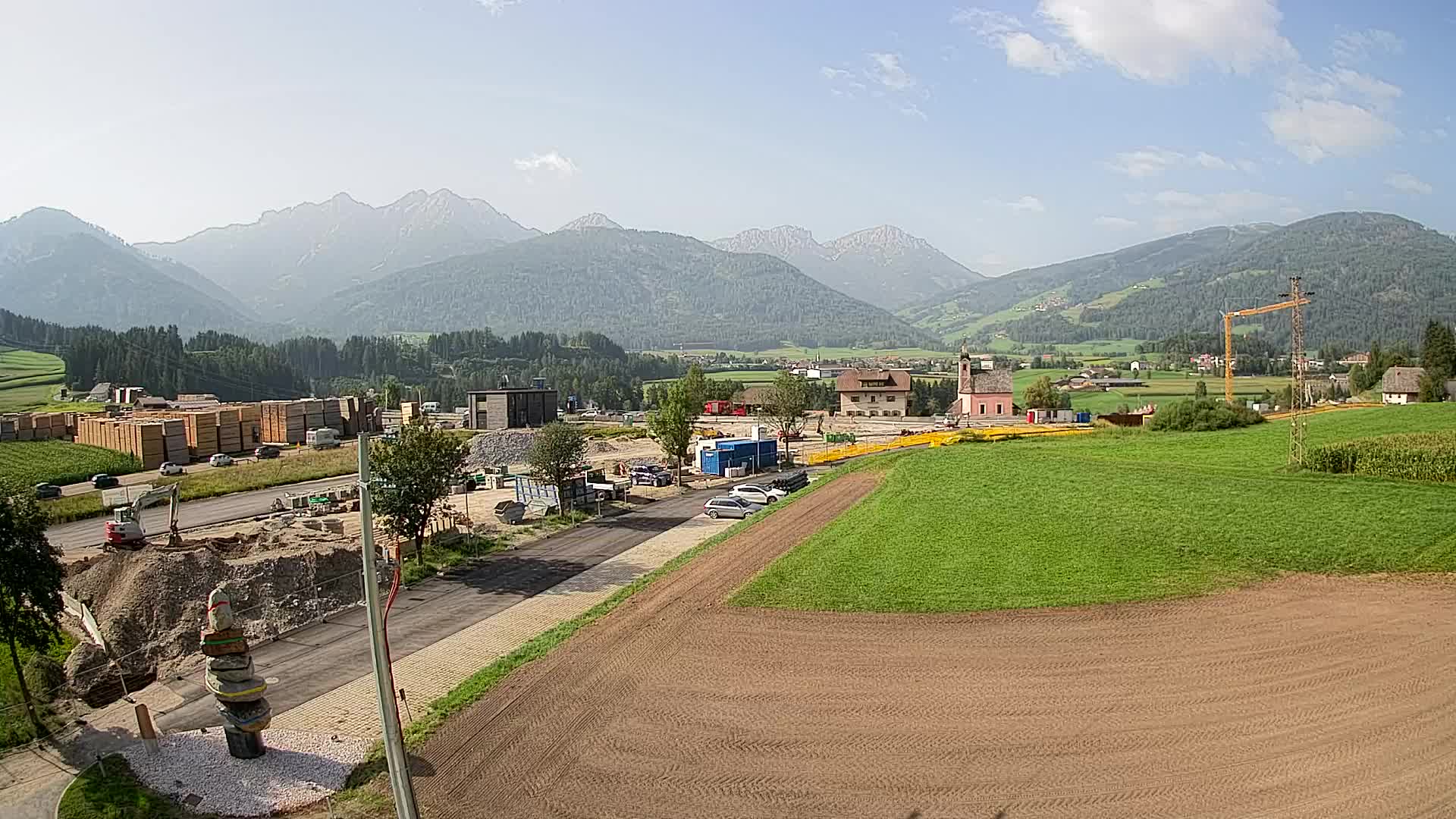 Webcam Rasun / Plan de Corones – Vista live dalla Valle di Anterselva