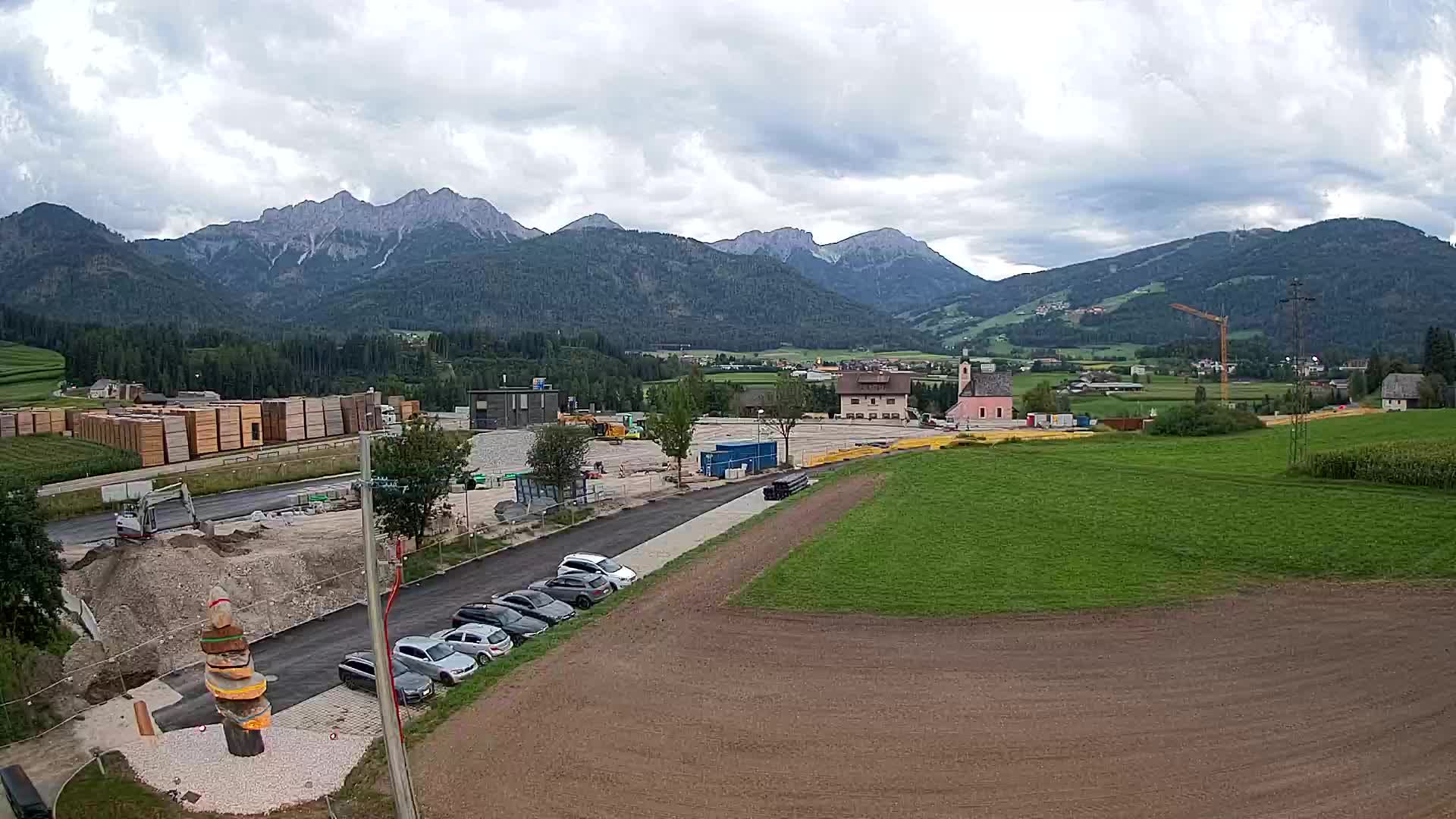 Webcam Rasun / Plan de Corones – Vista live dalla Valle di Anterselva