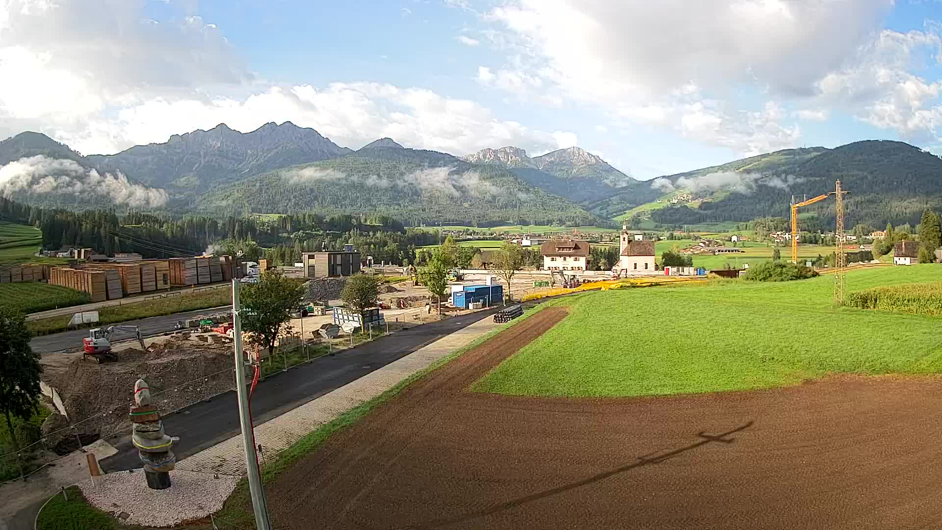 Webcam Rasun / Plan de Corones – Vista live dalla Valle di Anterselva