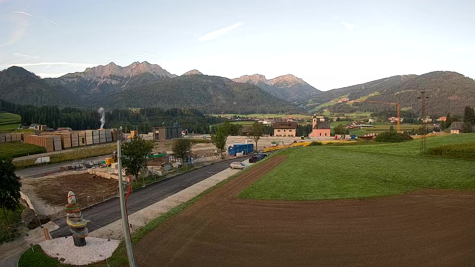 Webcam Rasun / Plan de Corones – Vista live dalla Valle di Anterselva