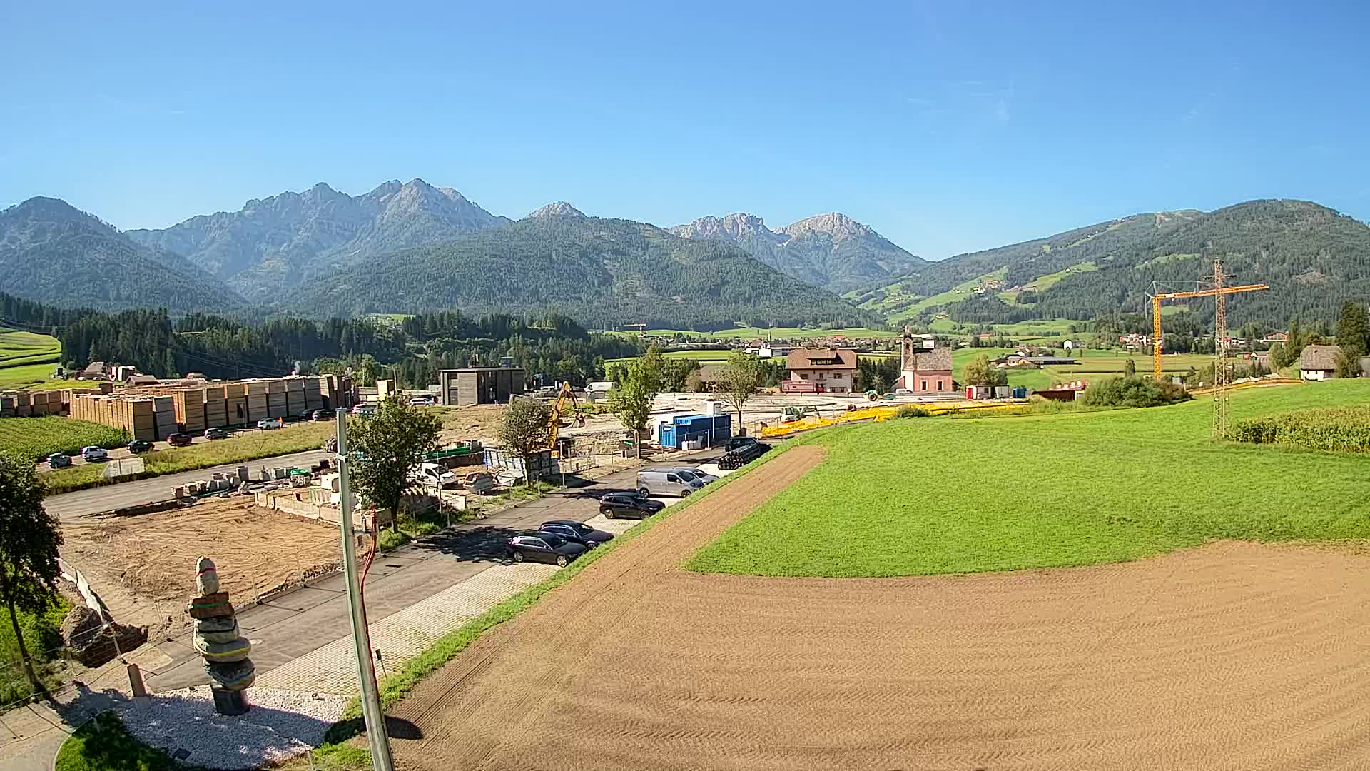 Webcam Rasun / Plan de Corones – Vista live dalla Valle di Anterselva