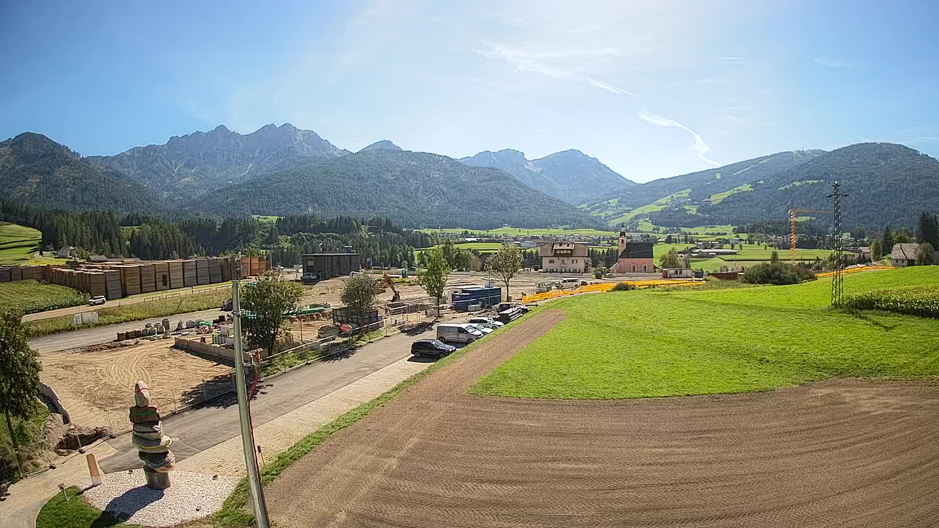 Webcam Rasun / Plan de Corones – Vista live dalla Valle di Anterselva
