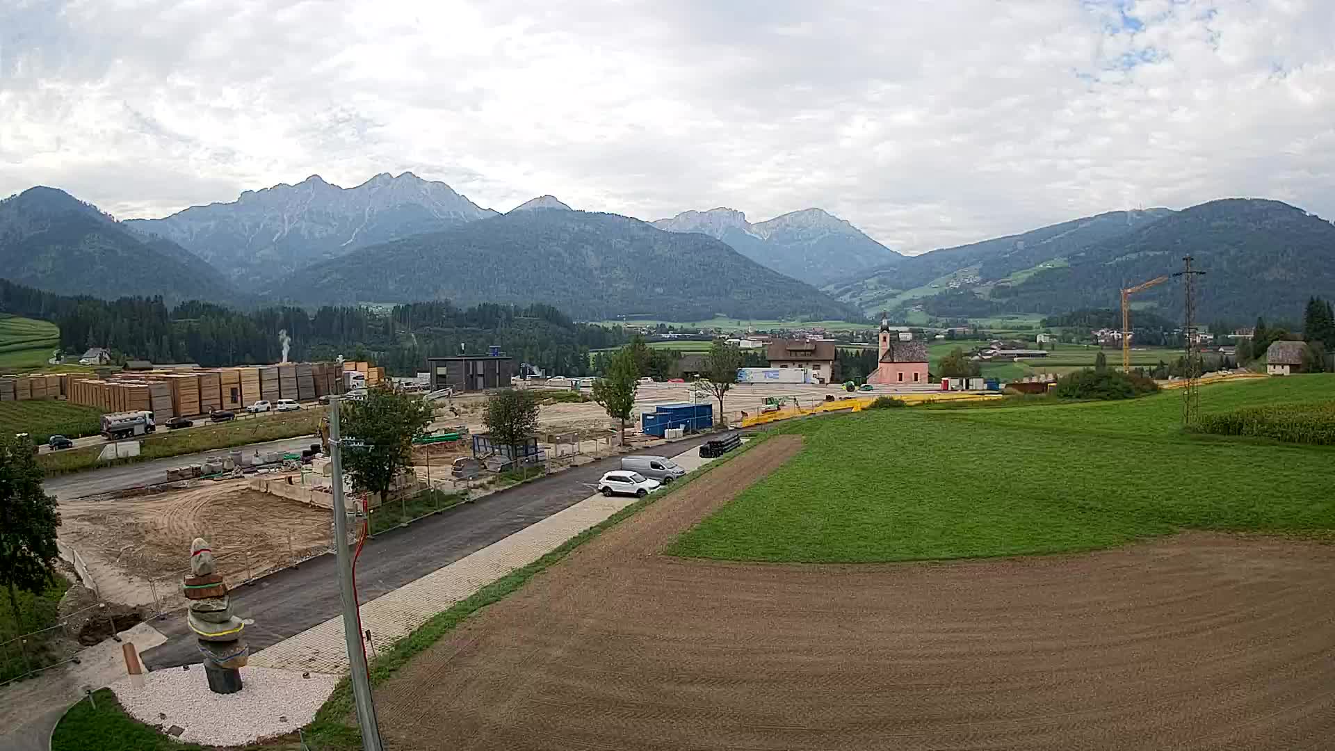 Webcam Rasun / Plan de Corones – Vista live dalla Valle di Anterselva
