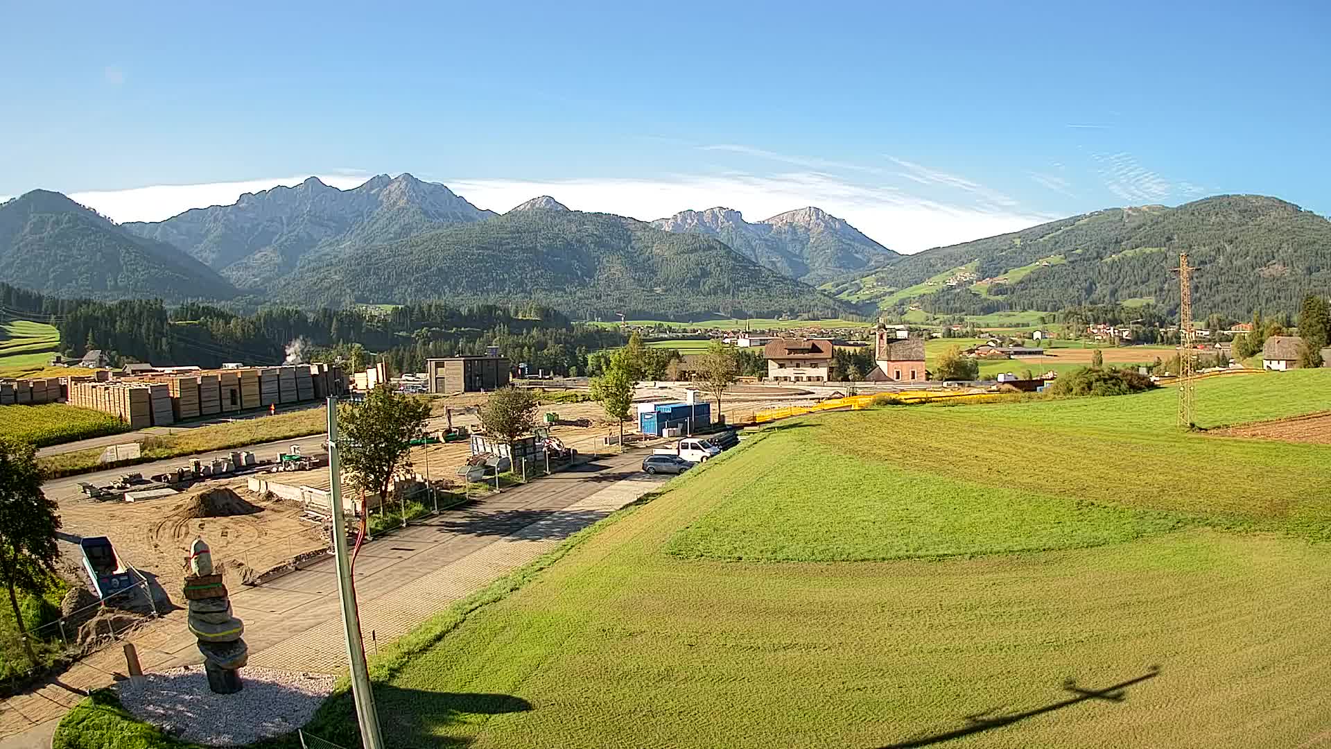 Webcam Rasun / Plan de Corones – Vista live dalla Valle di Anterselva