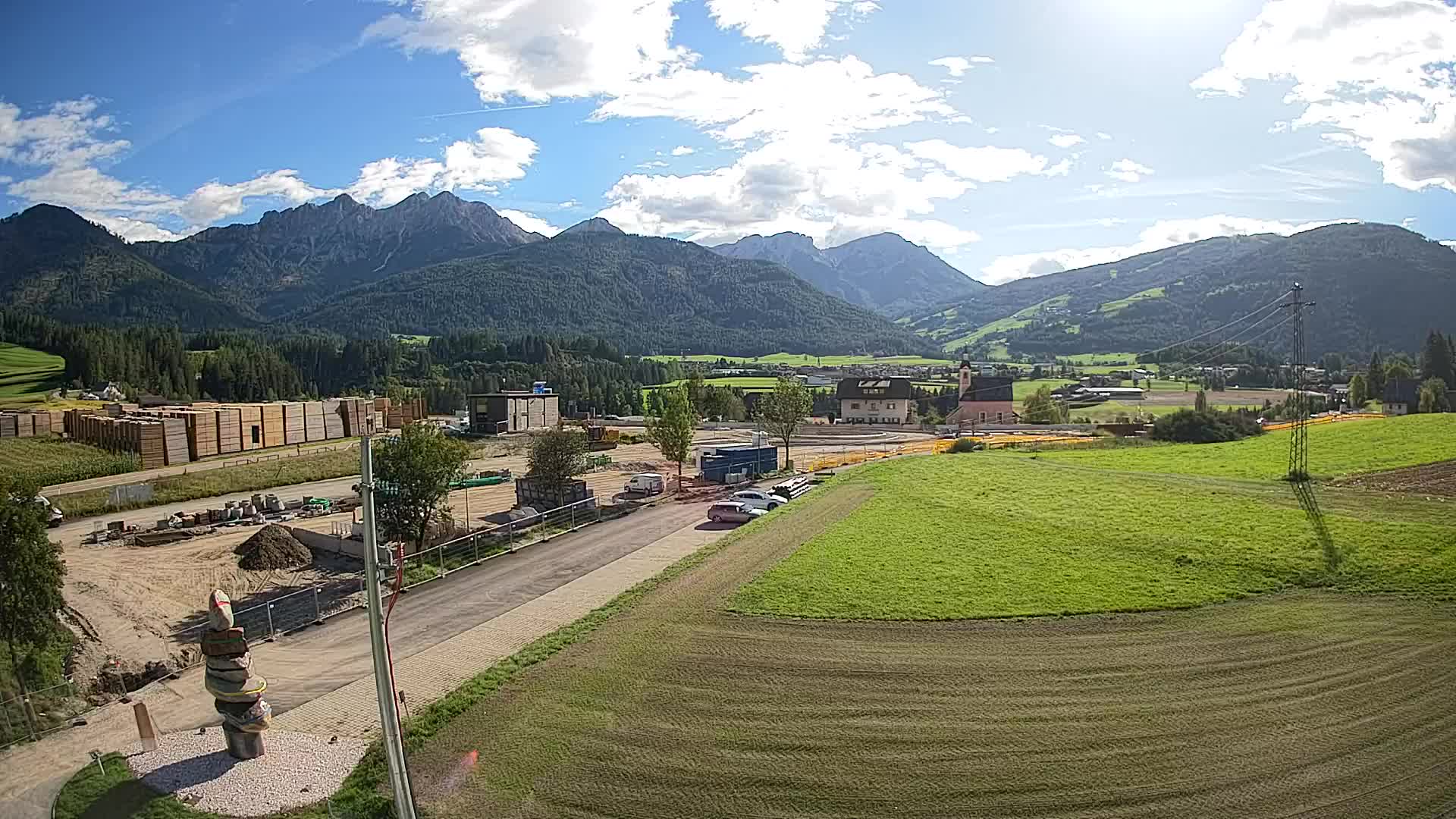 Webcam Rasun / Plan de Corones – Vista live dalla Valle di Anterselva