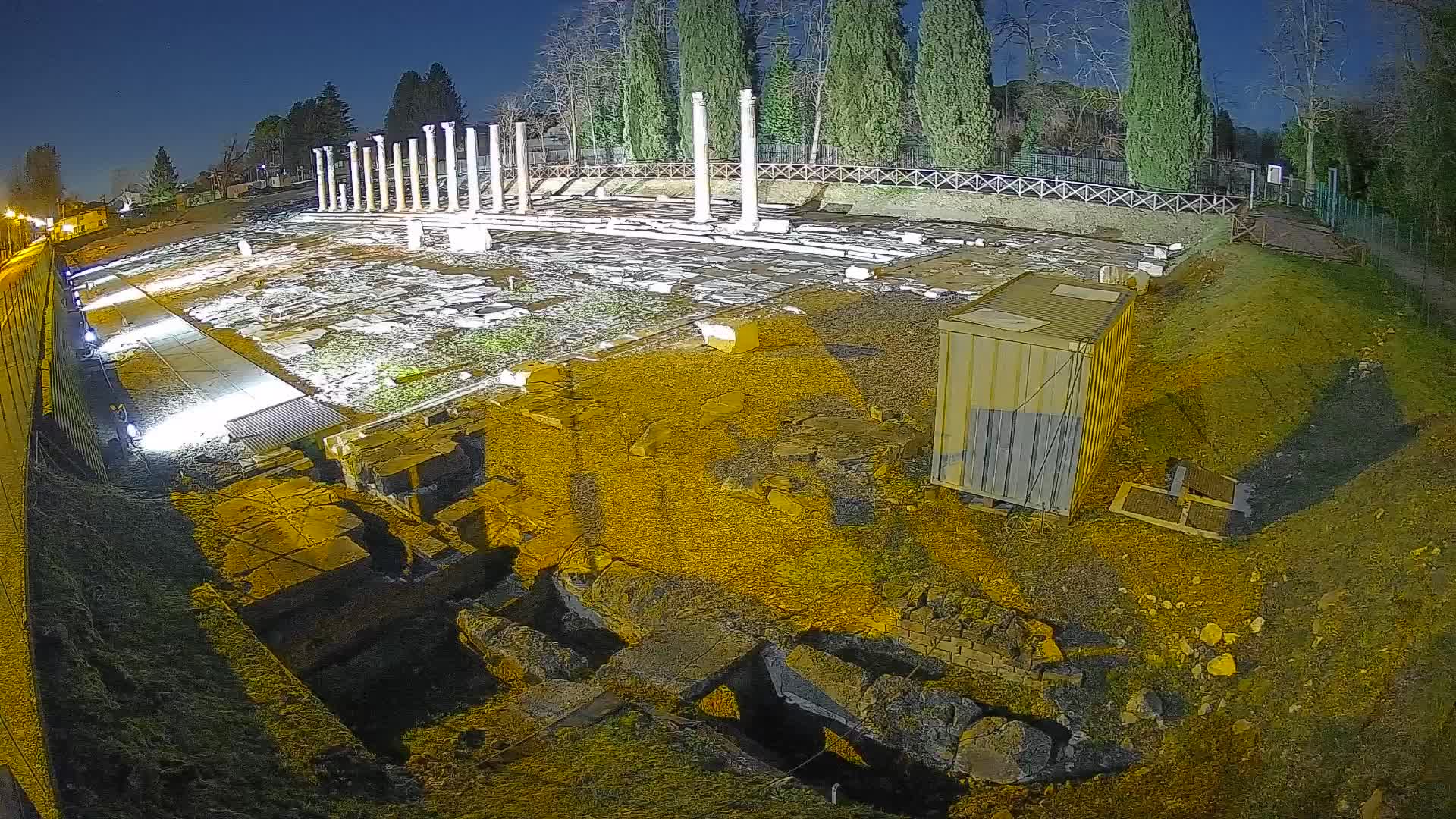 Webcam Foro Romano di Aquileia – Vista live sull’antico Foro