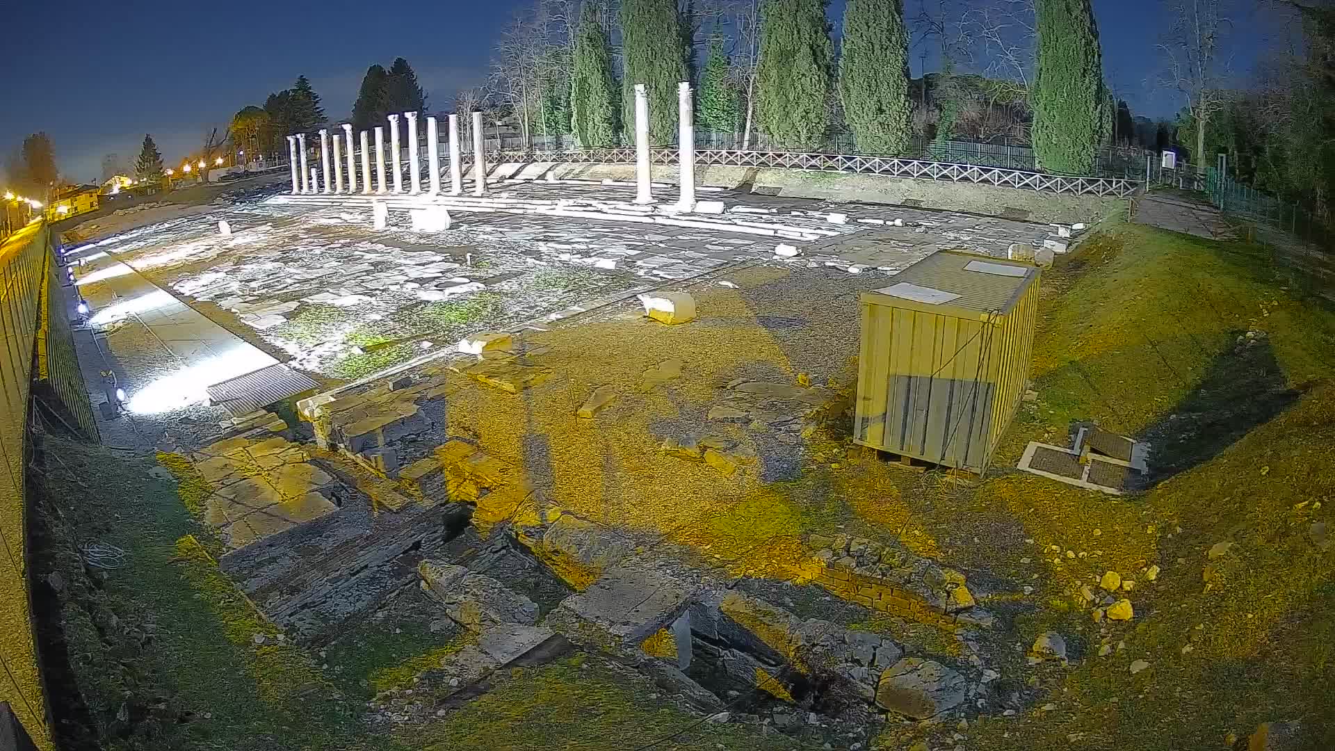 Webcam du Forum Romain d’Aquilée – Vue en direct du site antique