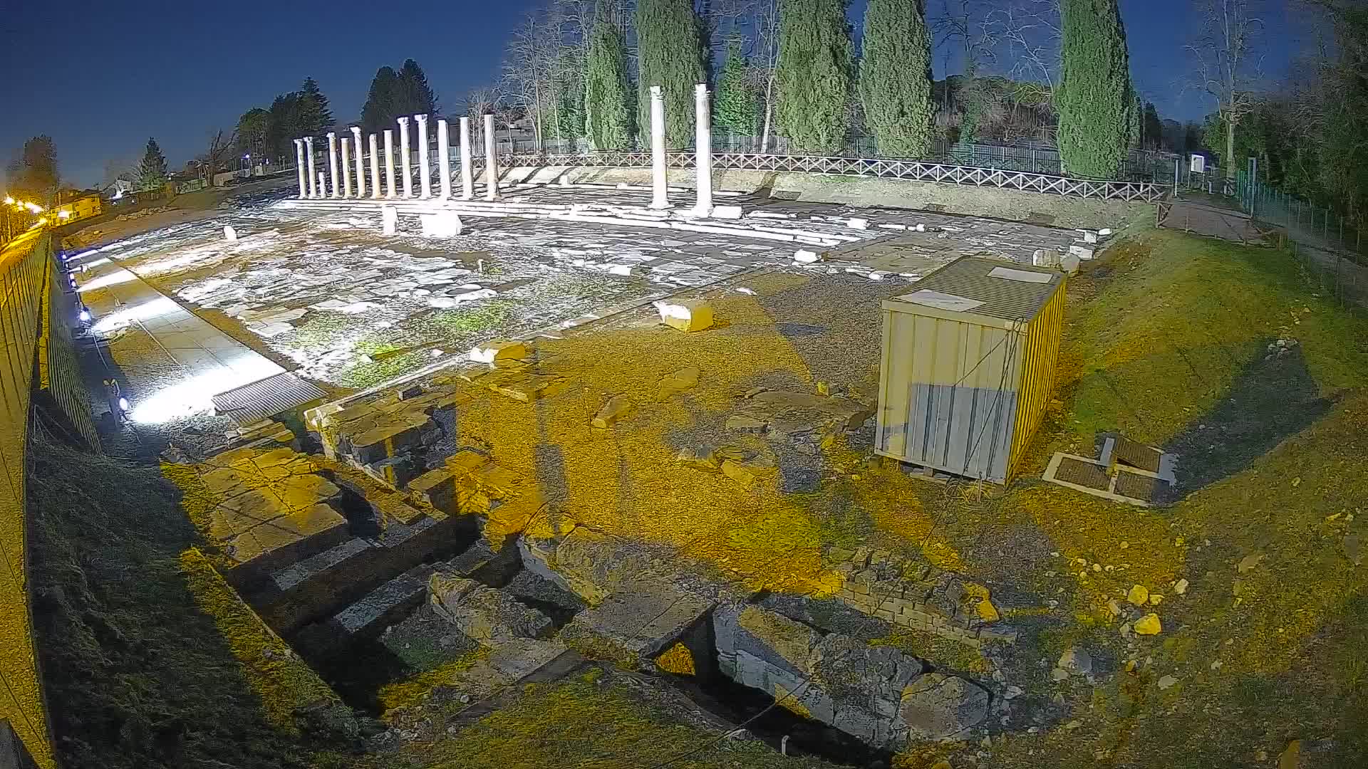 Webcam Foro Romano de Aquileia – Vista en vivo del Foro Romano