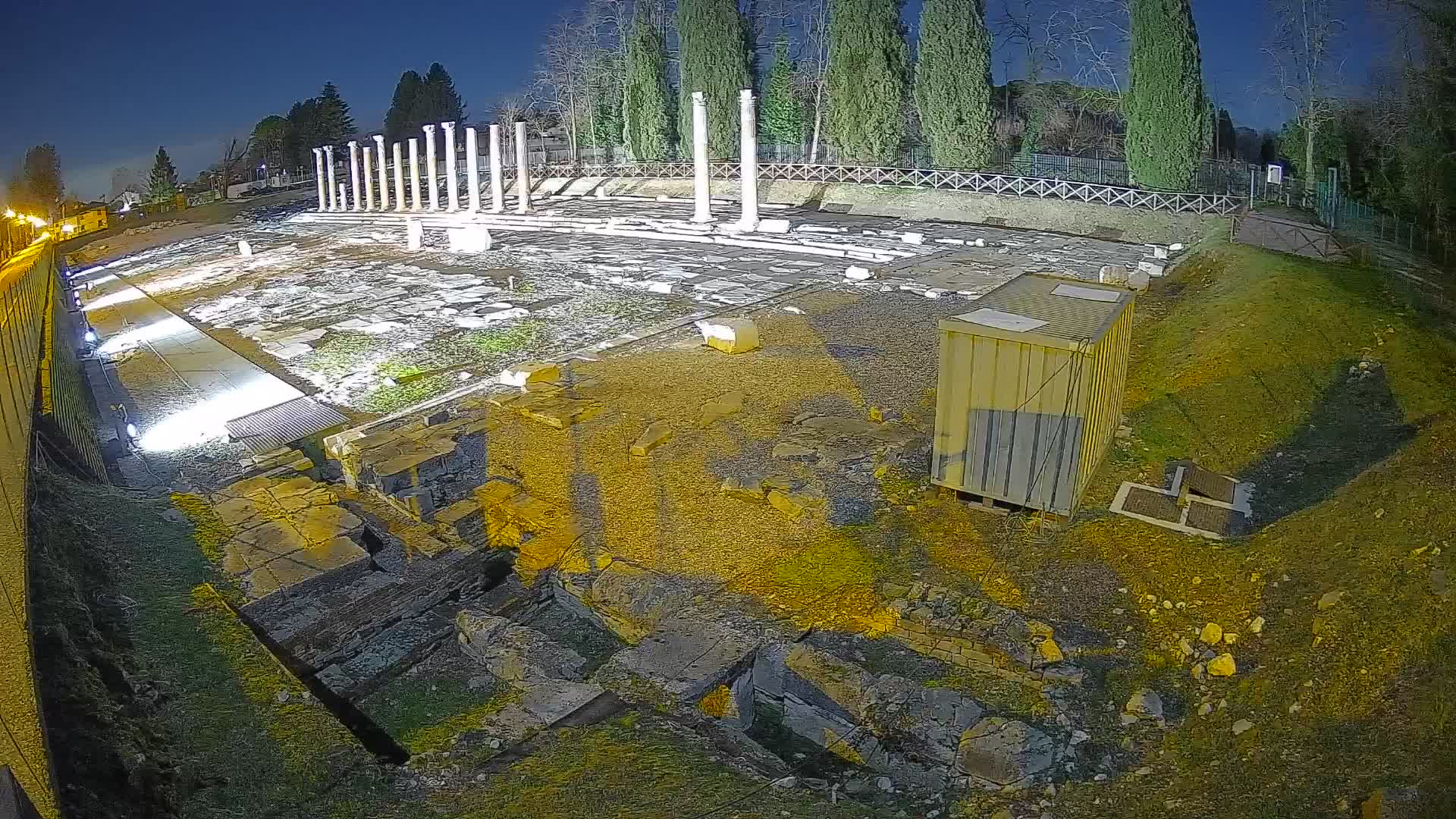 Webcam Foro Romano di Aquileia – Vista live sull’antico Foro