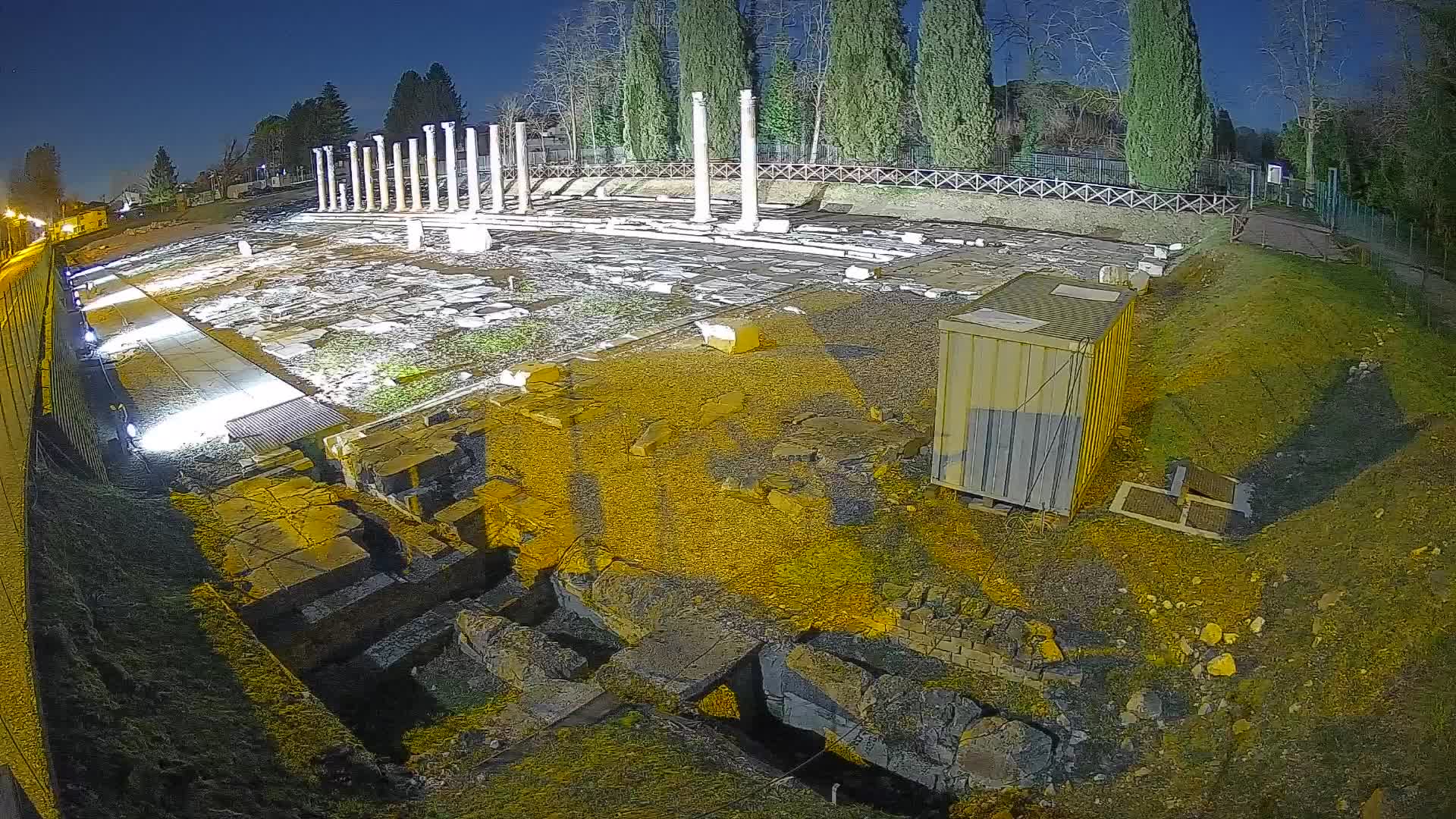 Webcam Foro Romano di Aquileia – Vista live sull’antico Foro