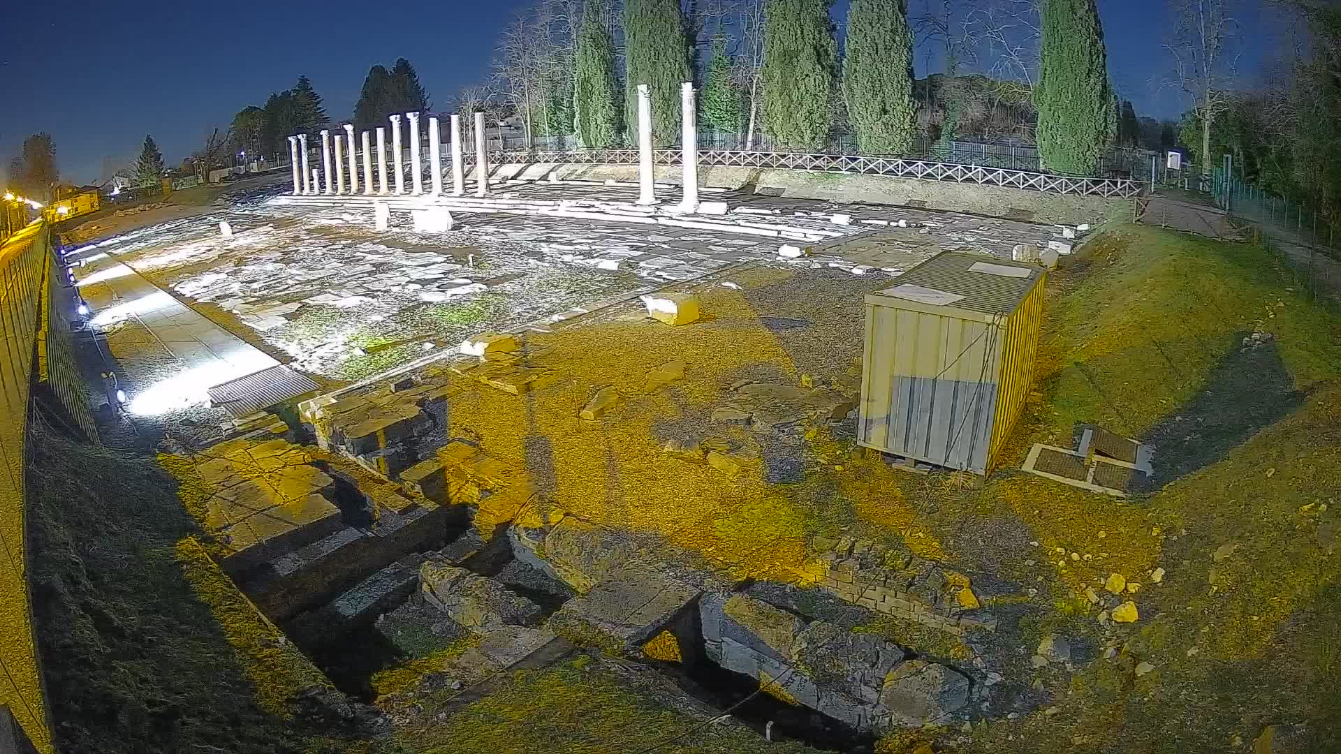 Webcam Foro Romano de Aquileia – Vista en vivo del Foro Romano