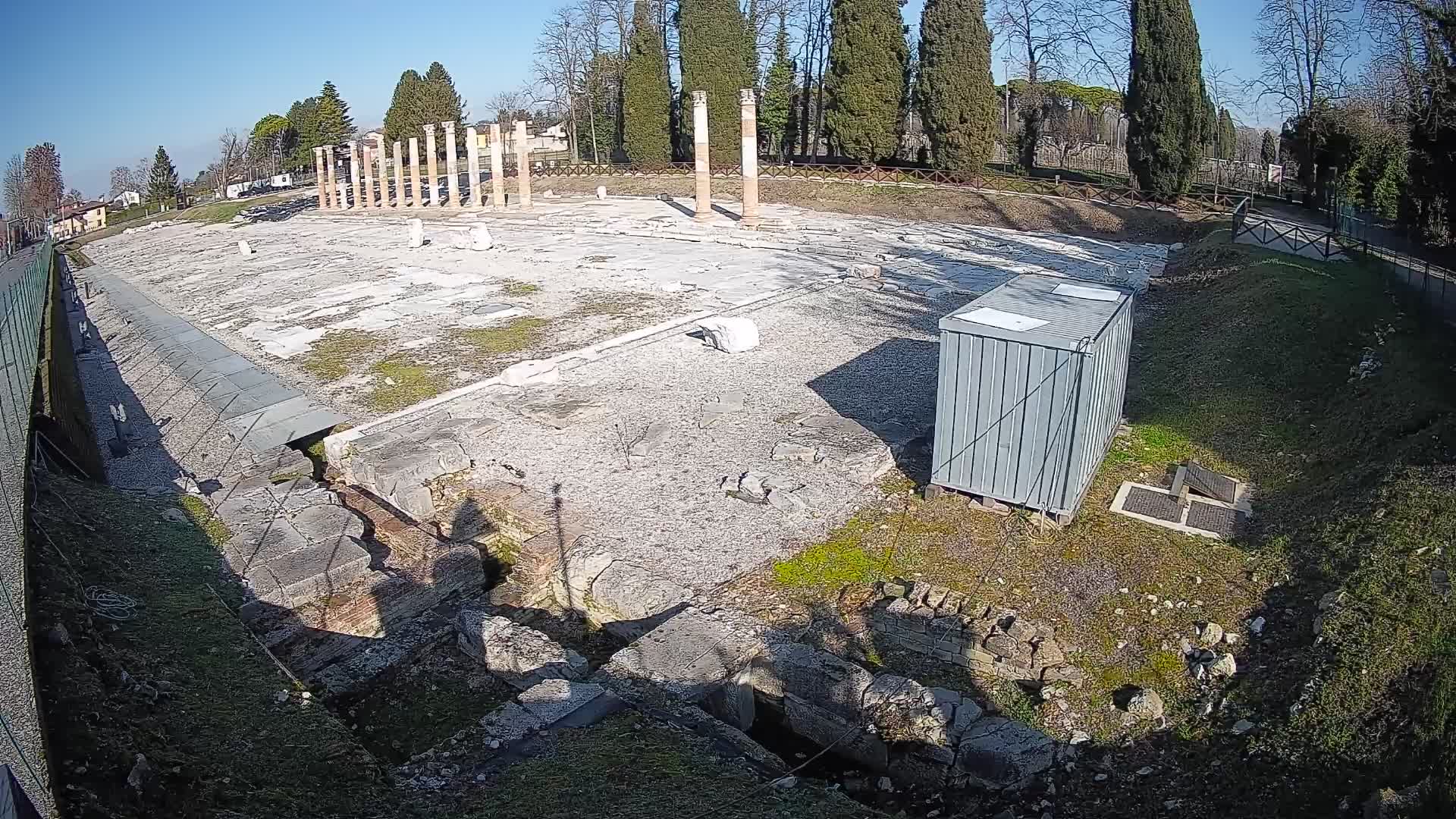 Webcam Foro Romano di Aquileia – Vista live sull’antico Foro