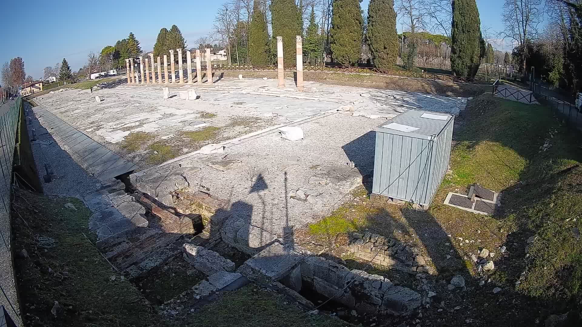 Webcam Foro Romano di Aquileia – Vista live sull’antico Foro
