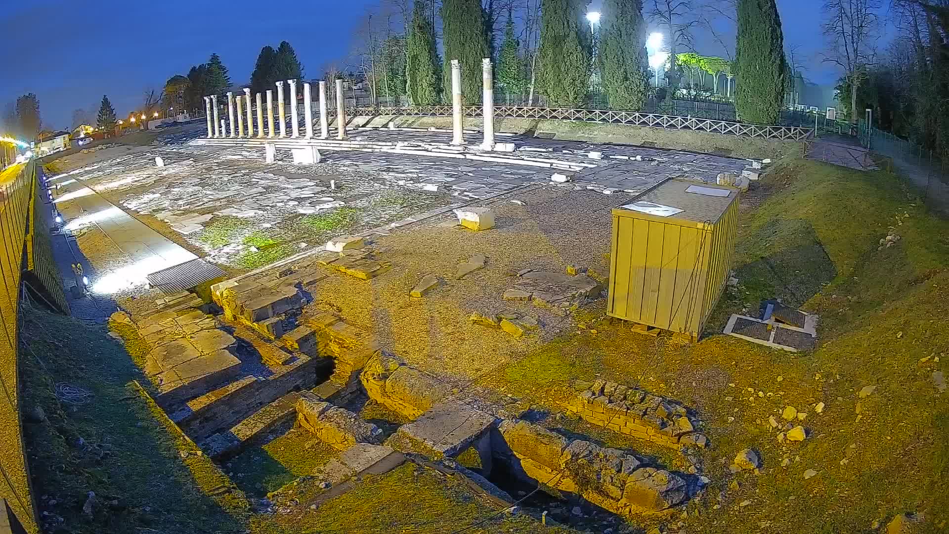 Webcam Foro Romano di Aquileia – Vista live sull’antico Foro