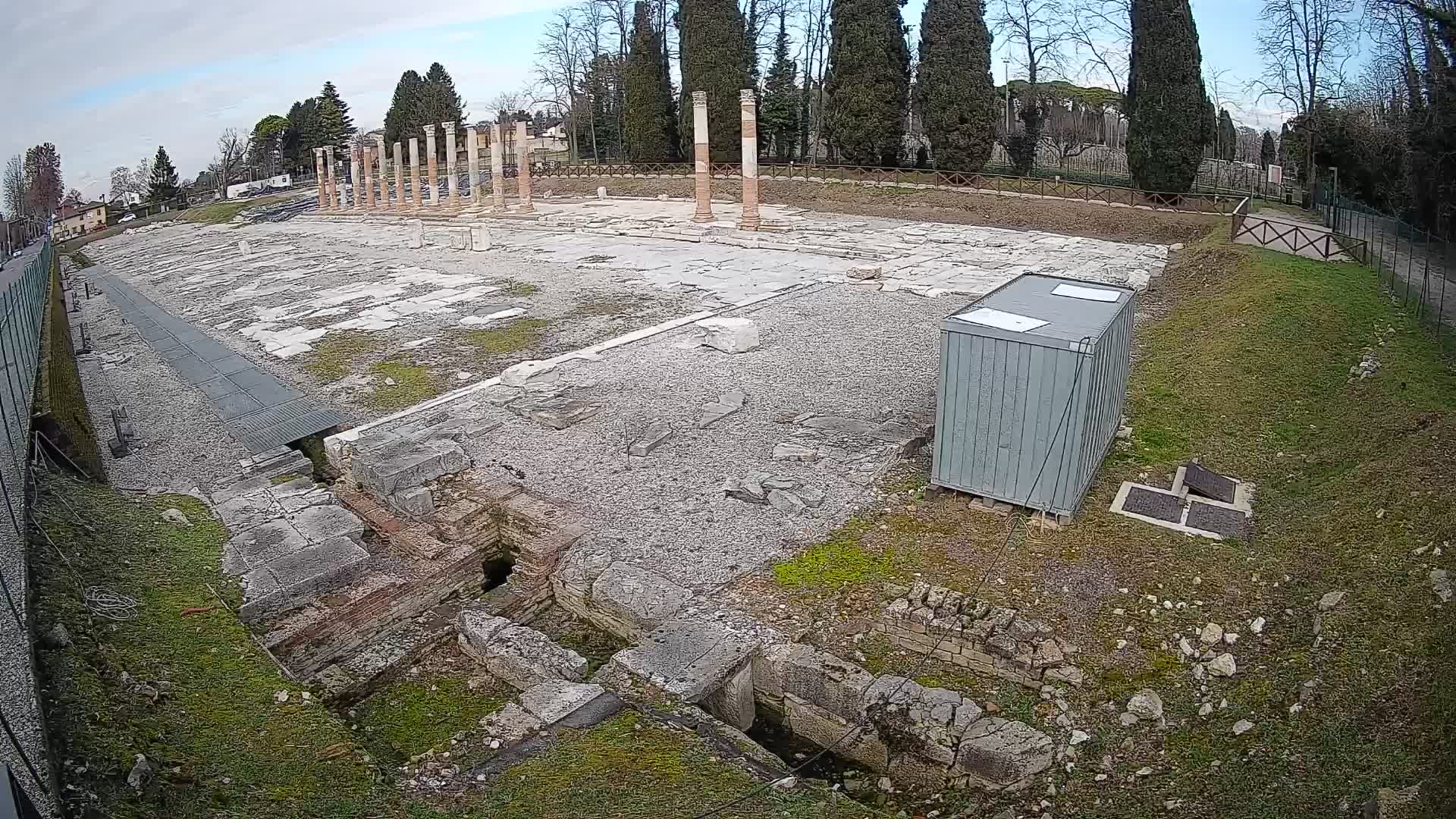 Webcam Foro Romano di Aquileia – Vista live sull’antico Foro