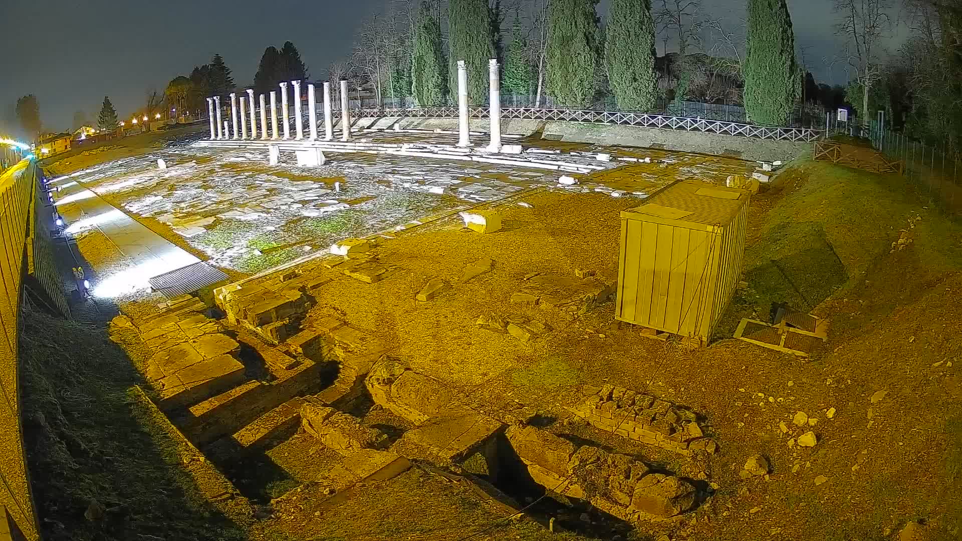 Webcam Foro Romano de Aquileia – Vista en vivo del Foro Romano