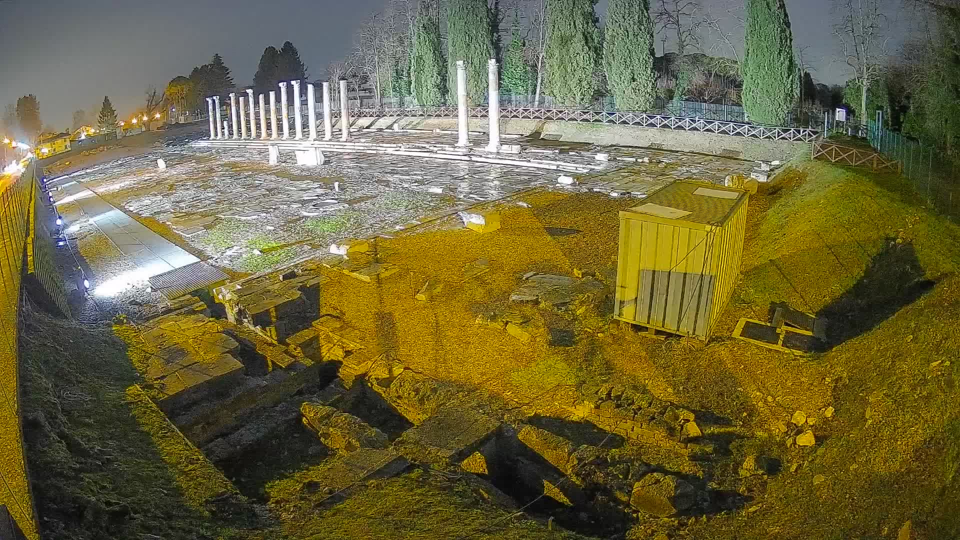 Webcam du Forum Romain d’Aquilée – Vue en direct du site antique