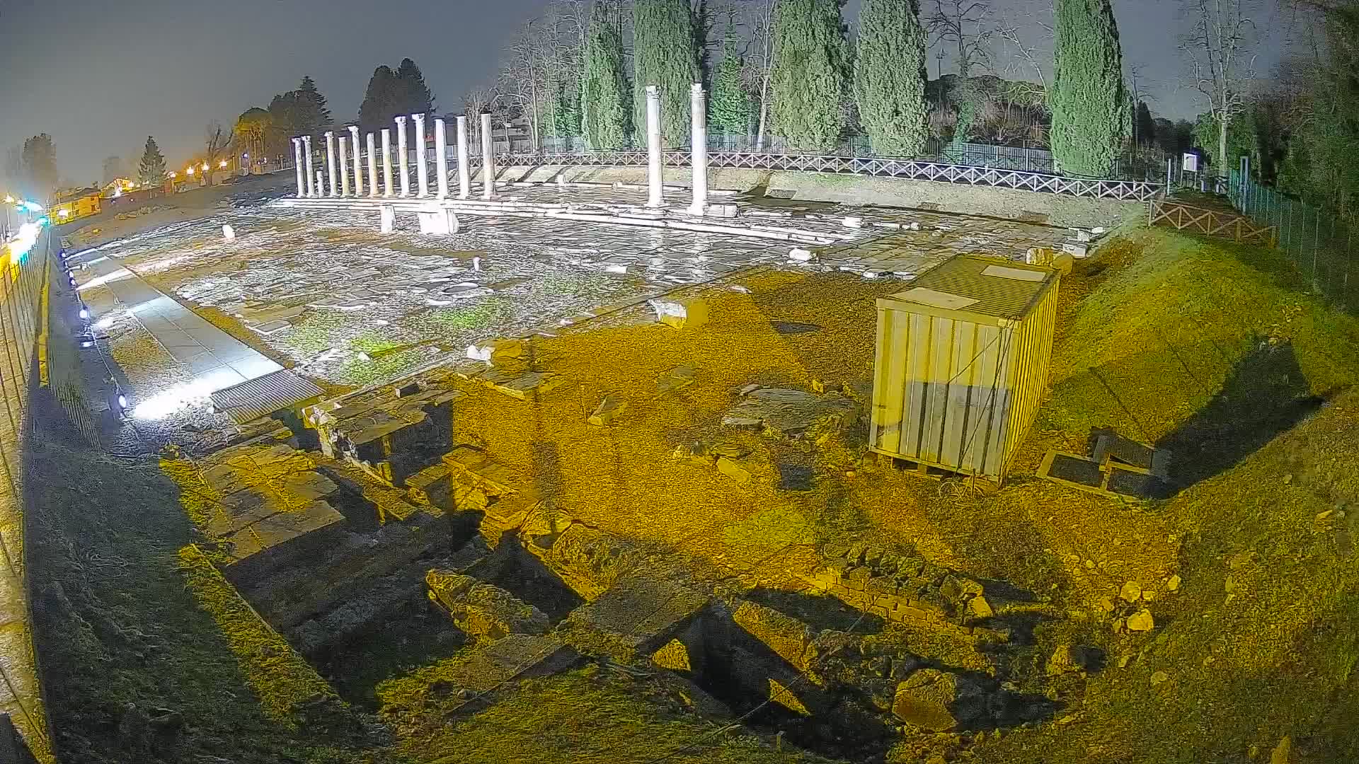 Webcam Foro Romano di Aquileia – Vista live sull’antico Foro