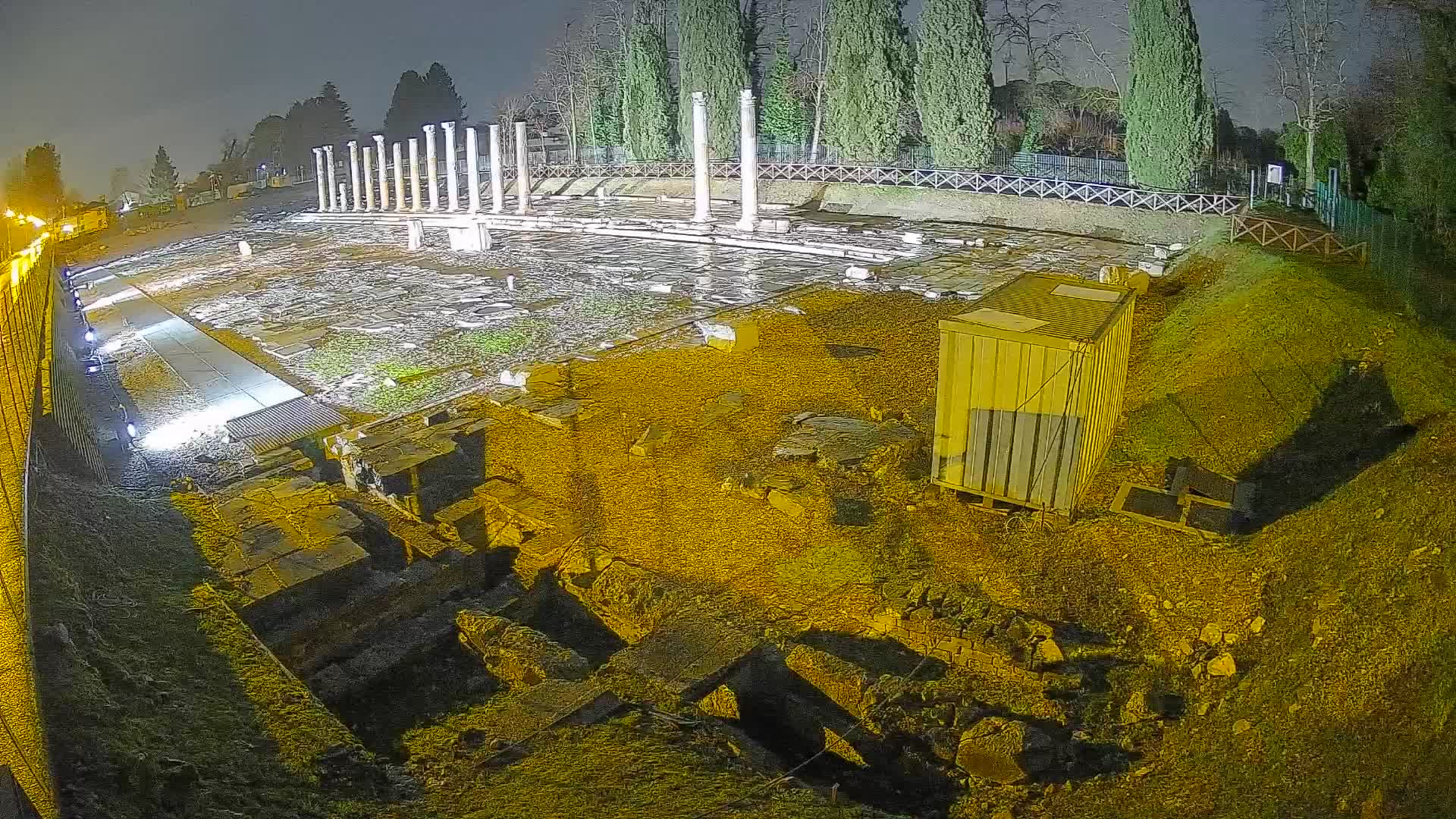 Webcam Foro Romano di Aquileia – Vista live sull’antico Foro