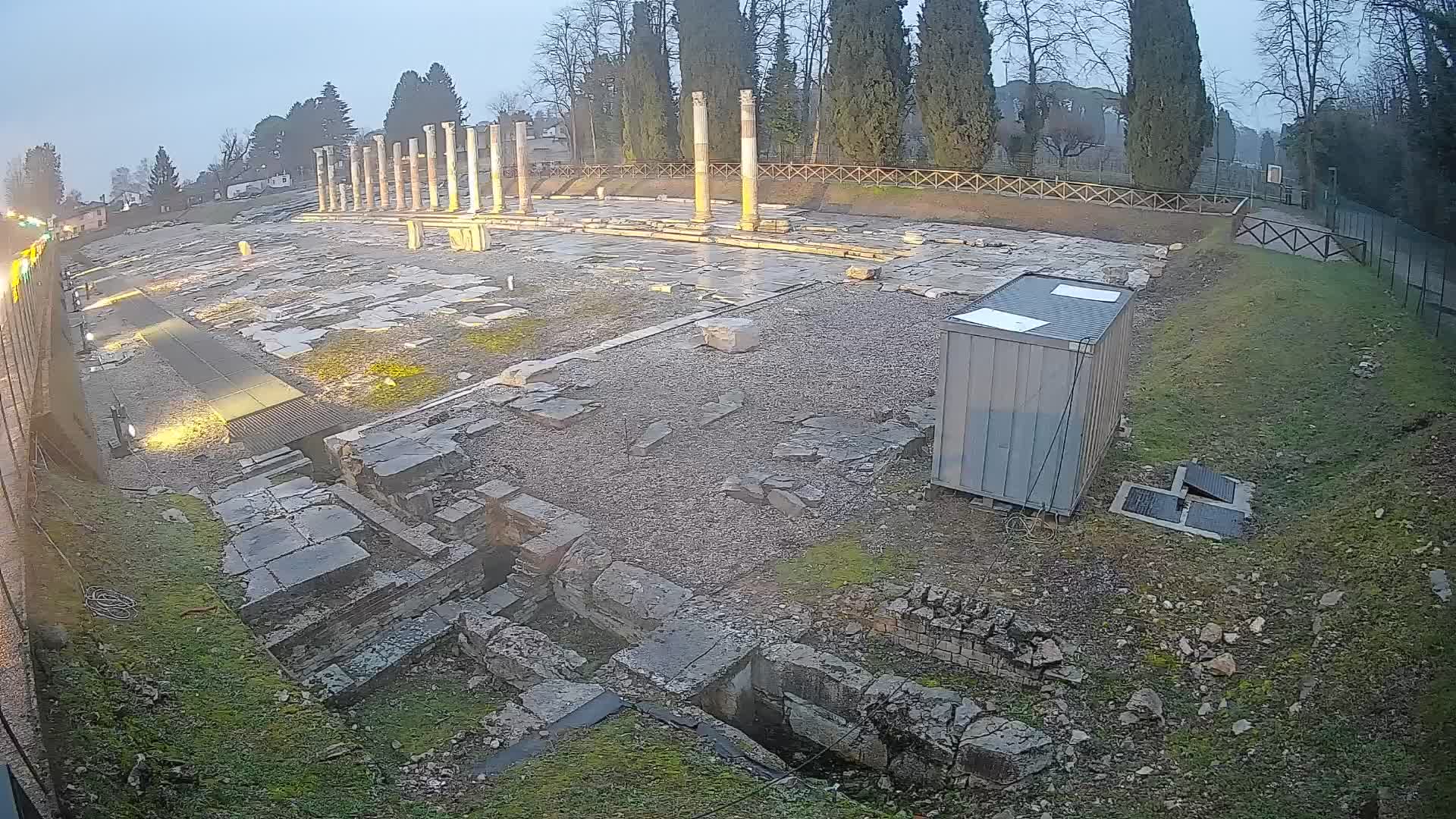 Webcam Foro Romano de Aquileia – Vista en vivo del Foro Romano