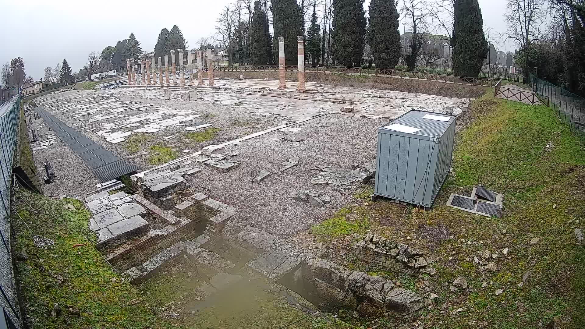 Webcam Foro Romano di Aquileia – Vista live sull’antico Foro