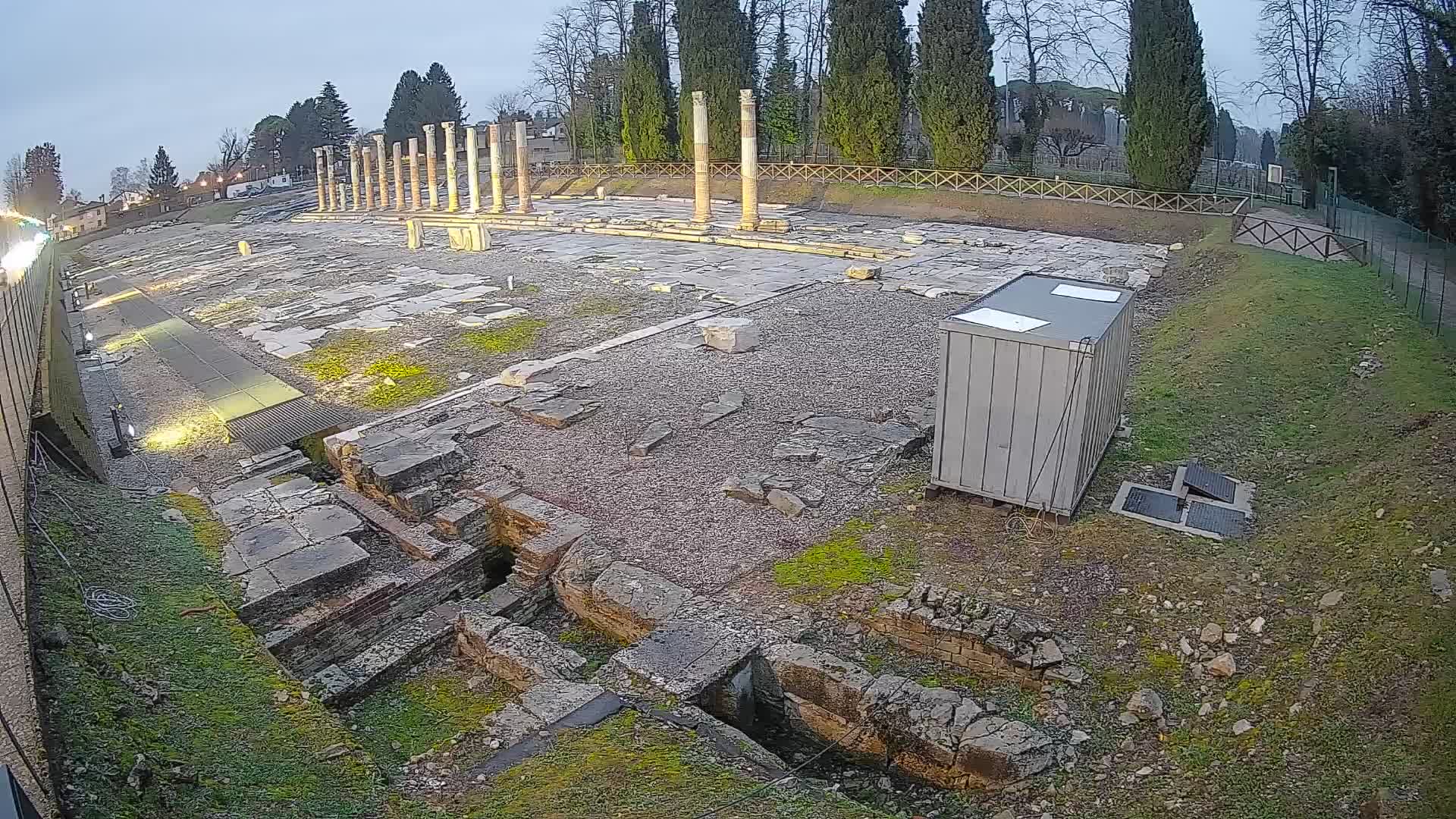 Webcam Foro Romano di Aquileia – Vista live sull’antico Foro