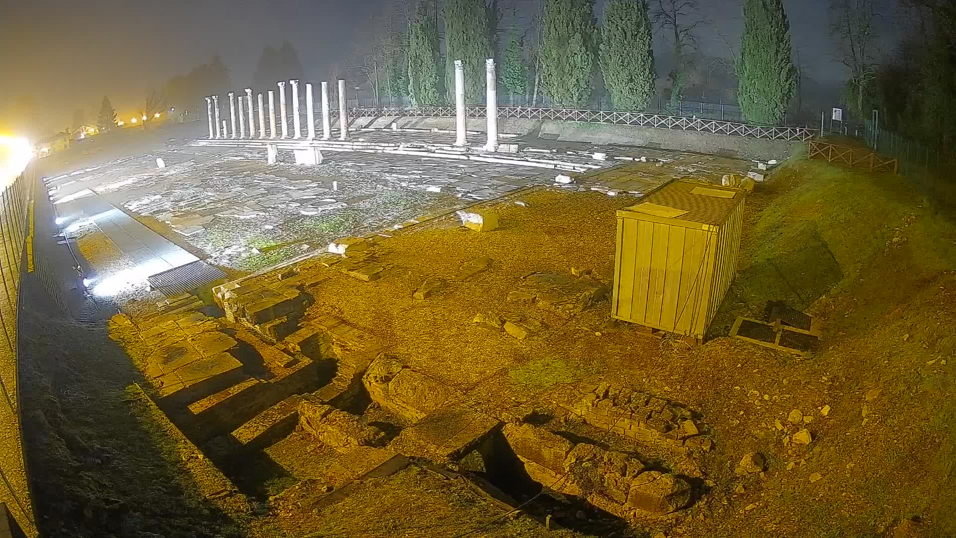 Webcam Foro Romano di Aquileia – Vista live sull’antico Foro