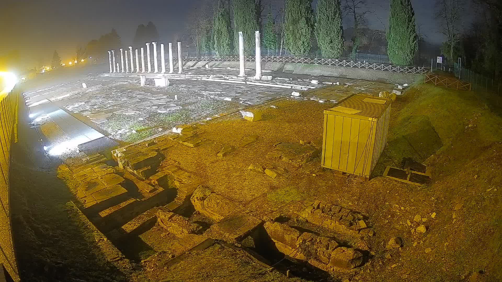 Webcam Foro Romano di Aquileia – Vista live sull’antico Foro